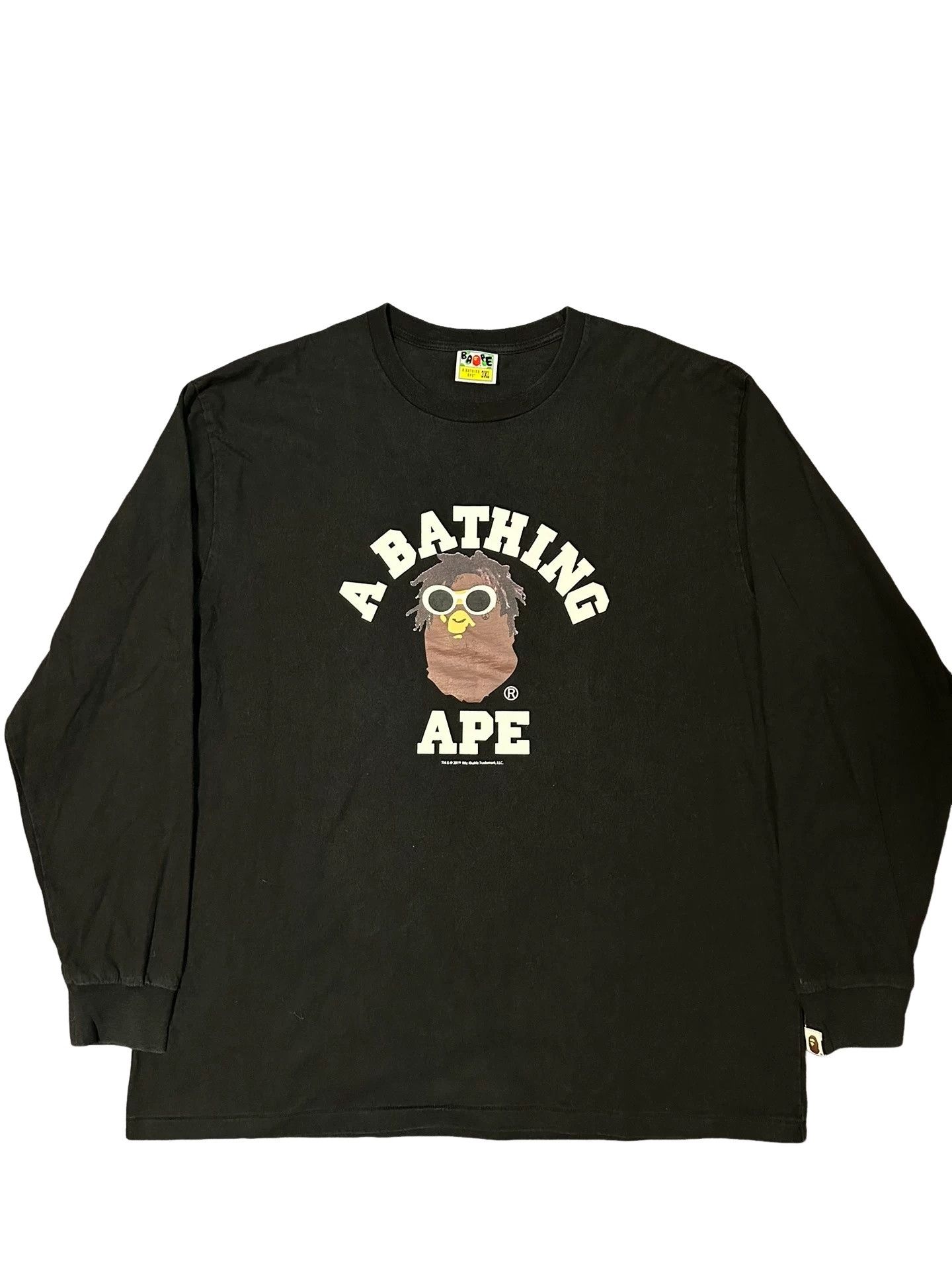 Bape A Bathing Ape x Wiz Khalifa Logo Long Sleeve Tee 3XL Size US XXL / EU 58 / 5 - 1 Thumbnail