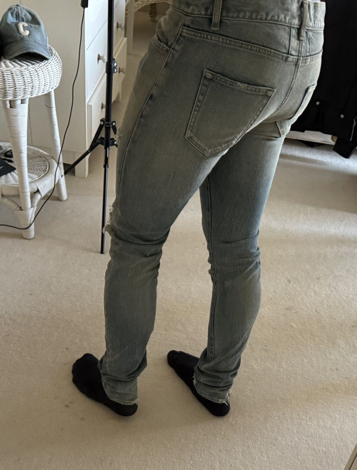 Saint Laurent Paris FW16 Saint Laurent Palladium trash crash ripped D02 jeans Size US 31 - 4 Thumbnail