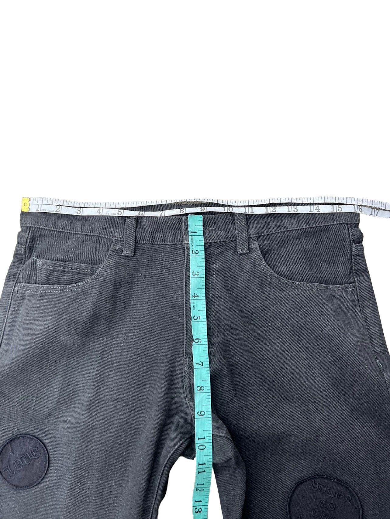 Number (N)ine VTG Number Nine John Lennon Fade Black Denim Jeans Size 3 Size US 31 - 3 Thumbnail