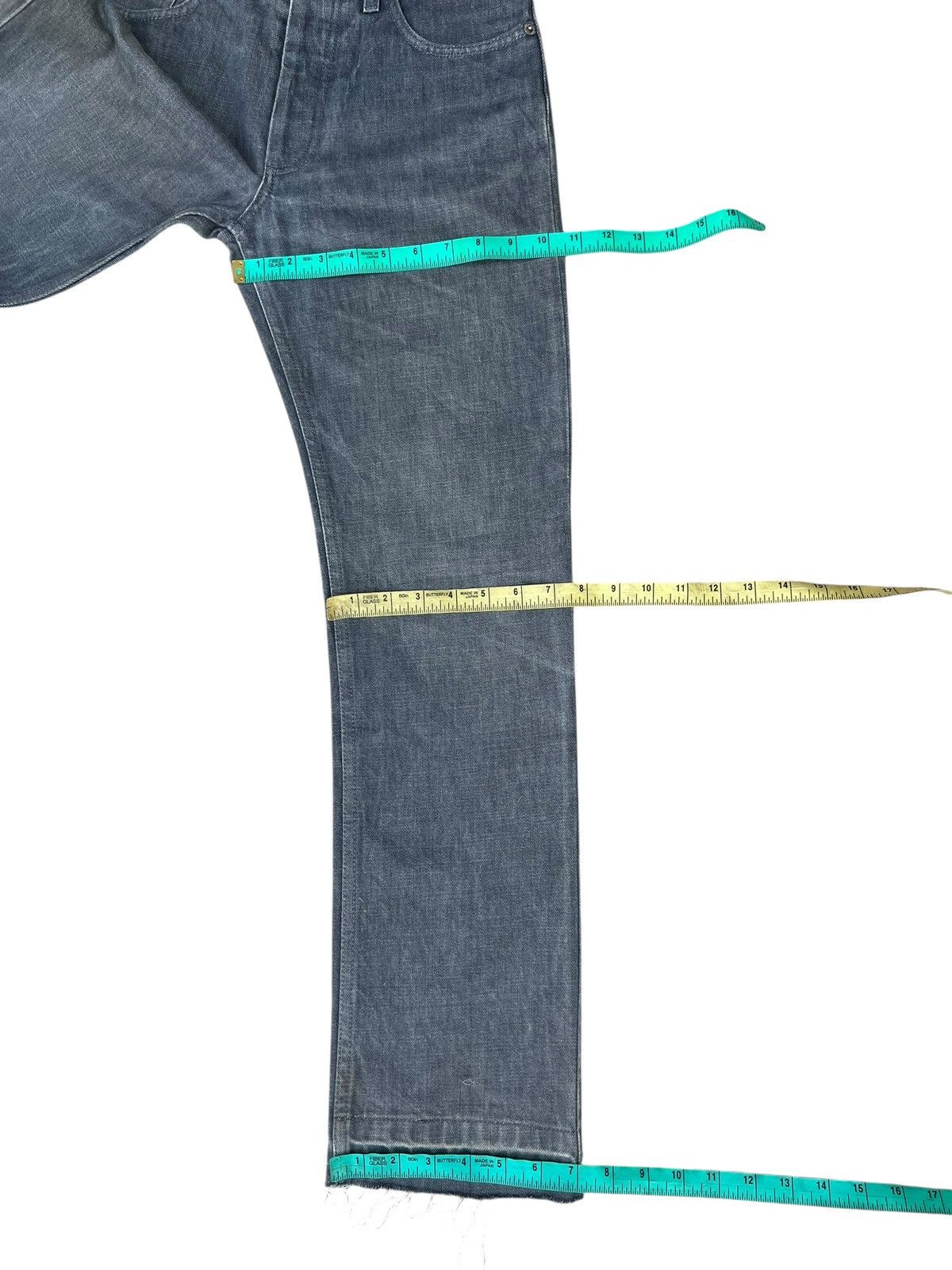 Vintage Helmut Lang Italian Cut Faded Mud Grey Denim Jeans