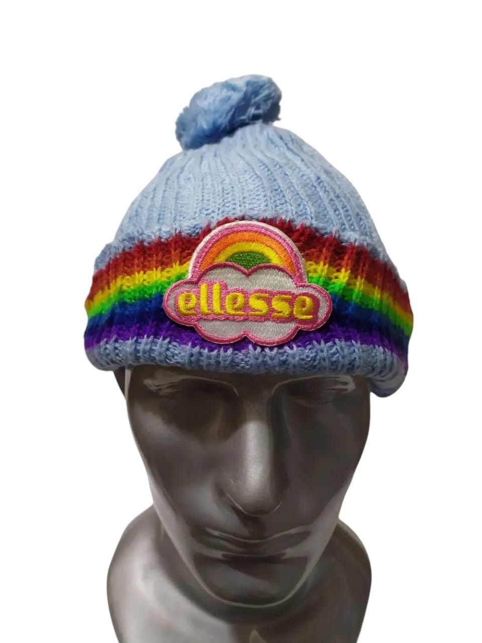 Ellesse × Vintage Ellesse Rainbow Beanie Hats Size ONE SIZE - 1 Thumbnail