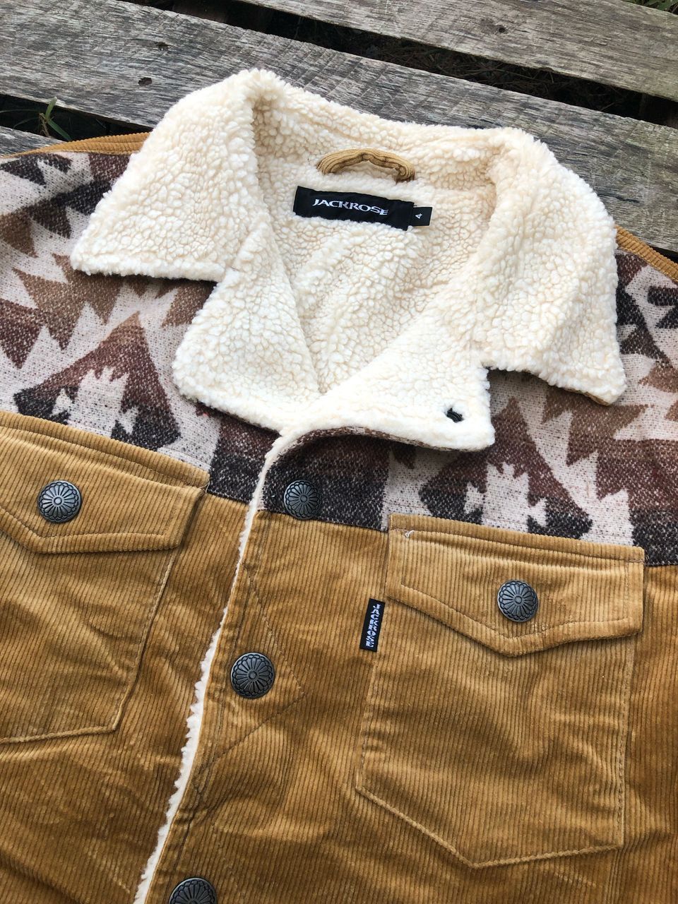 JACKROSE × Vintage Vintage Jack Rose Corduroy Navajo Sherpa Jacket Size US M / EU 48-50 / 2 - 6 Thumbnail