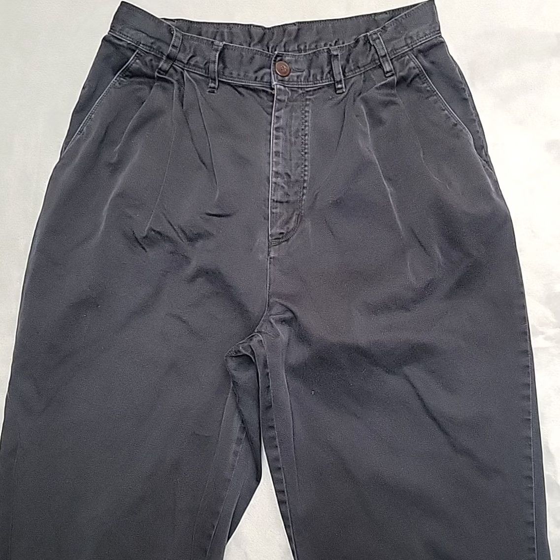 Patagonia Patagonia Pants Women 10 Black 100% Cotton Pleated Chino Trousers Outdoor Casual Size 32" / US 10 / IT 46 - 3 Thumbnail