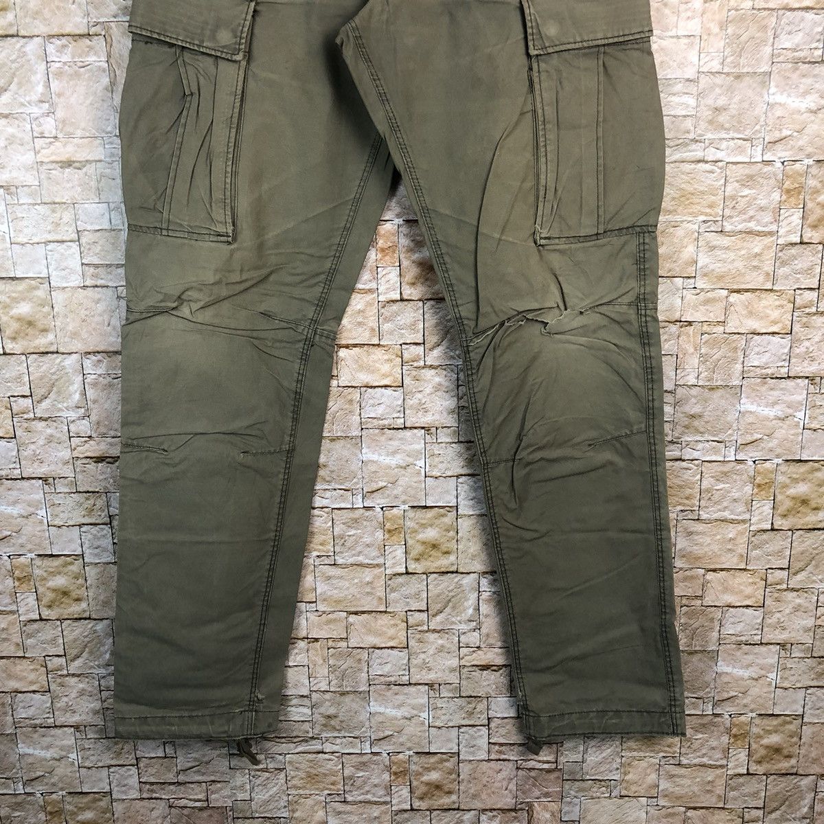 Japanese Brand H&M Green Cargo Multipocket Pants #A601 Size US 29 - 7 Thumbnail