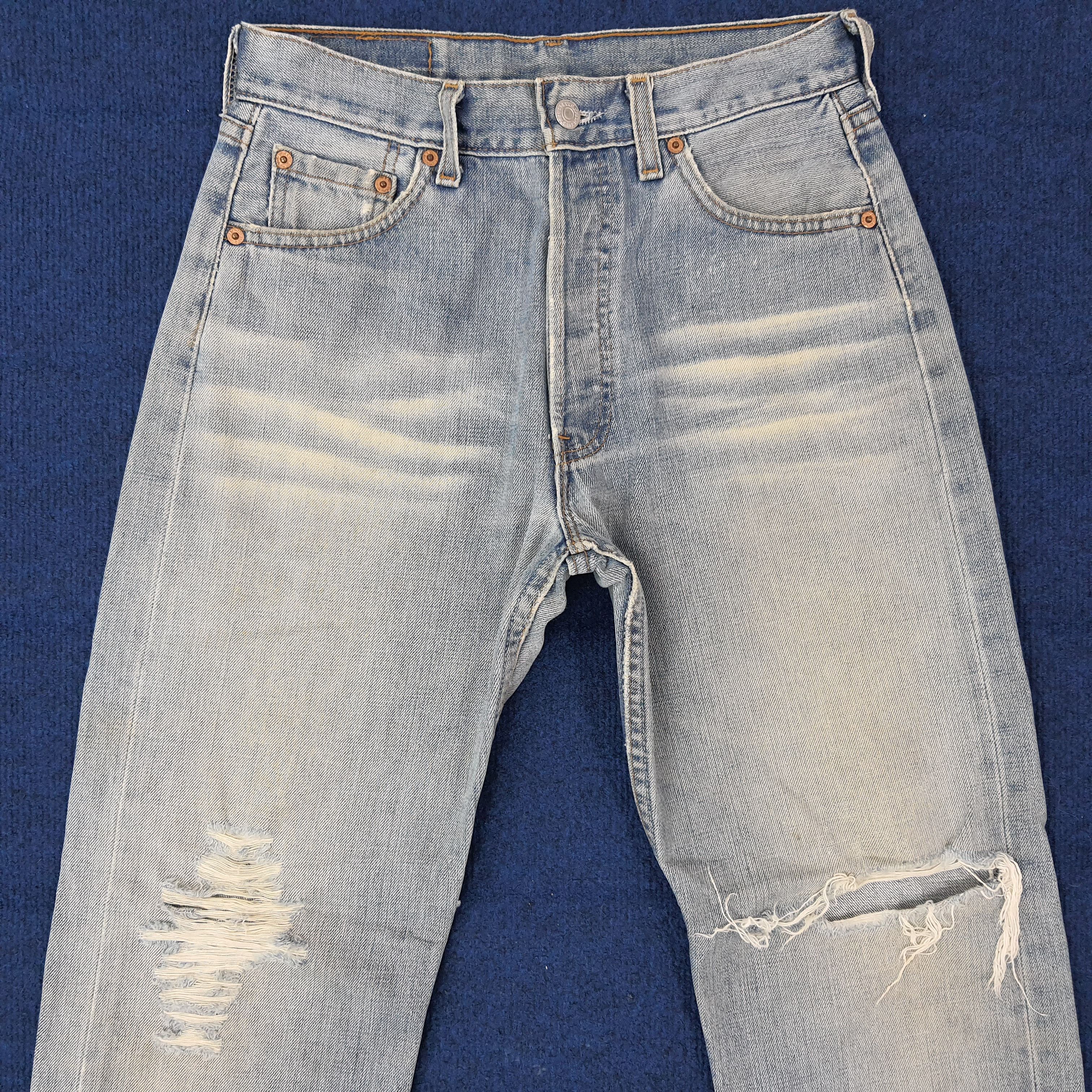 Levi's Vintage Levi's 501 Distressed Style Jeans C228N35 Size US 28 / EU 44 - 2 Thumbnail