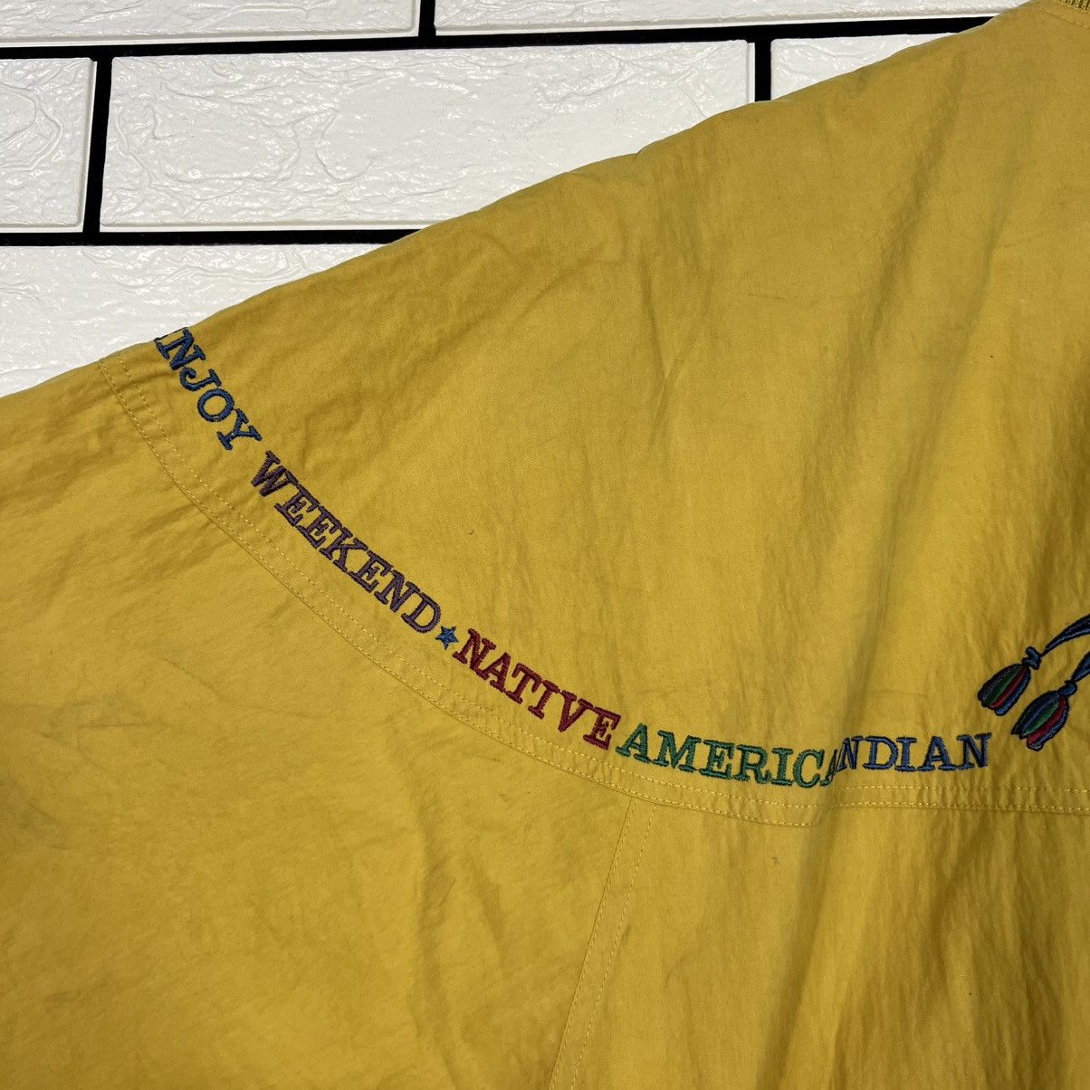 Vintage 90's NATIVE AMERICA INDIAN Yellow Bomber Jacket #4050-C184 Size US S / EU 44-46 / 1 - 20 Thumbnail