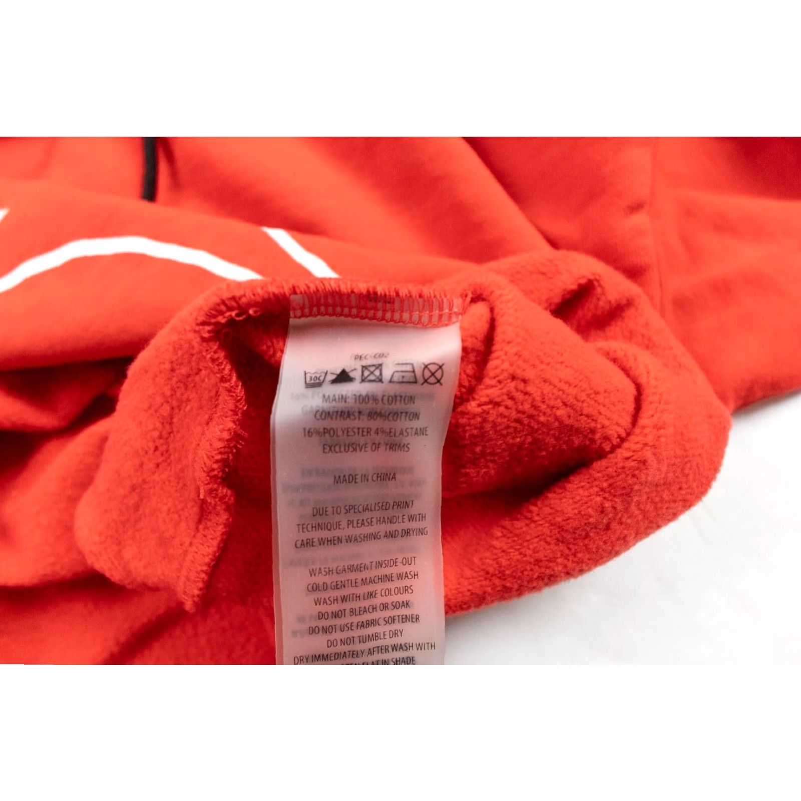 P.E Nation P.E Nation Women's Cropped Hoodie Small Red Fleece Pullover Casual Long Sleeve Hooded Size S / US 4 / IT 40 - 6 Thumbnail
