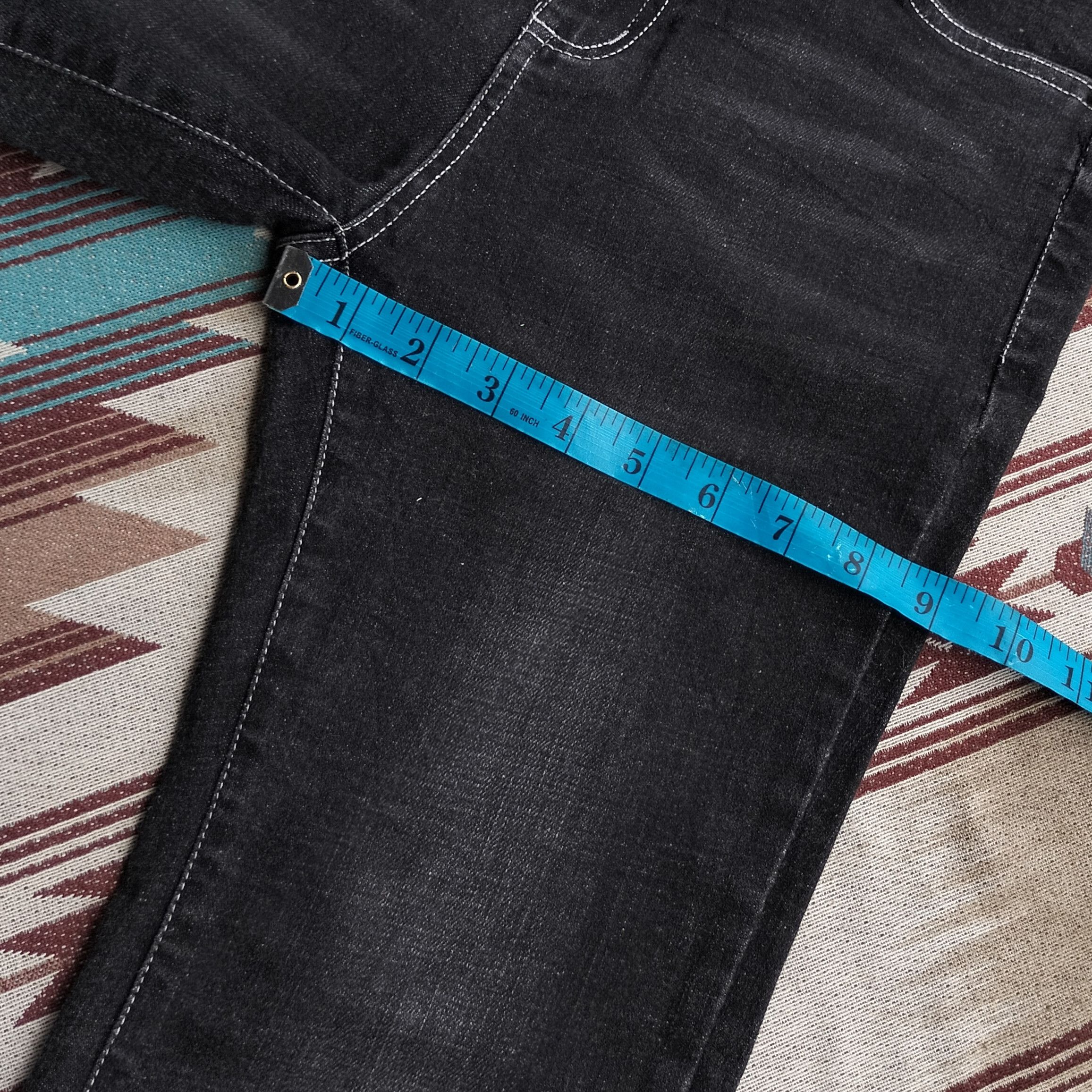 Tornado Mart rope suede belt tassel flare denim Size US 27 - 14 Thumbnail