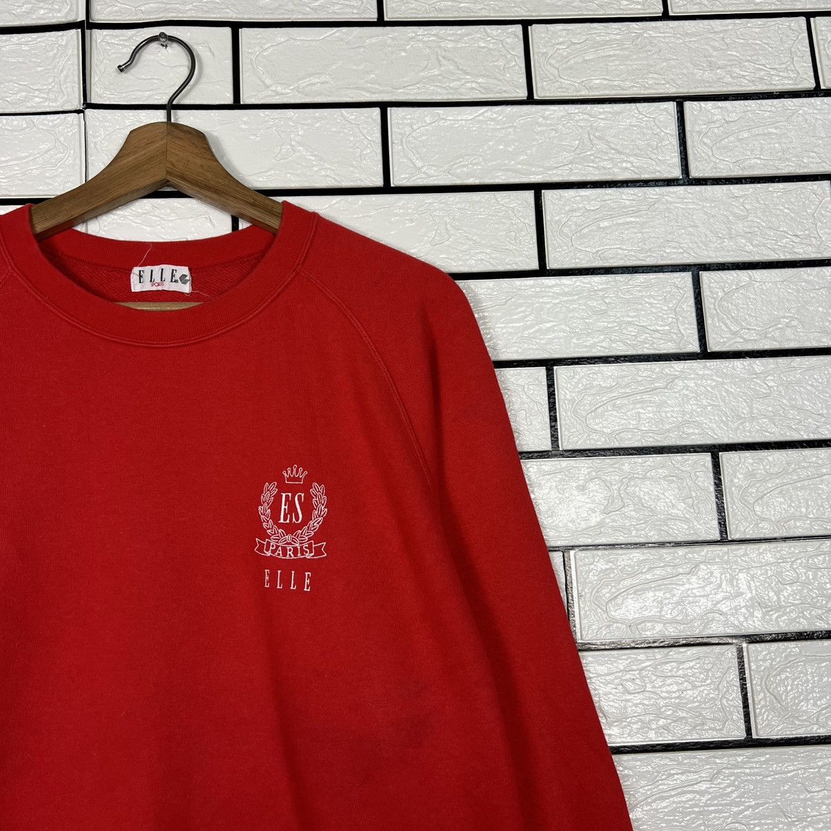 Vintage 90's ELLE Sports Embroidered Logo Sweatshirt #3944-C180 Size M / US 6-8 / IT 42-44 - 4 Thumbnail
