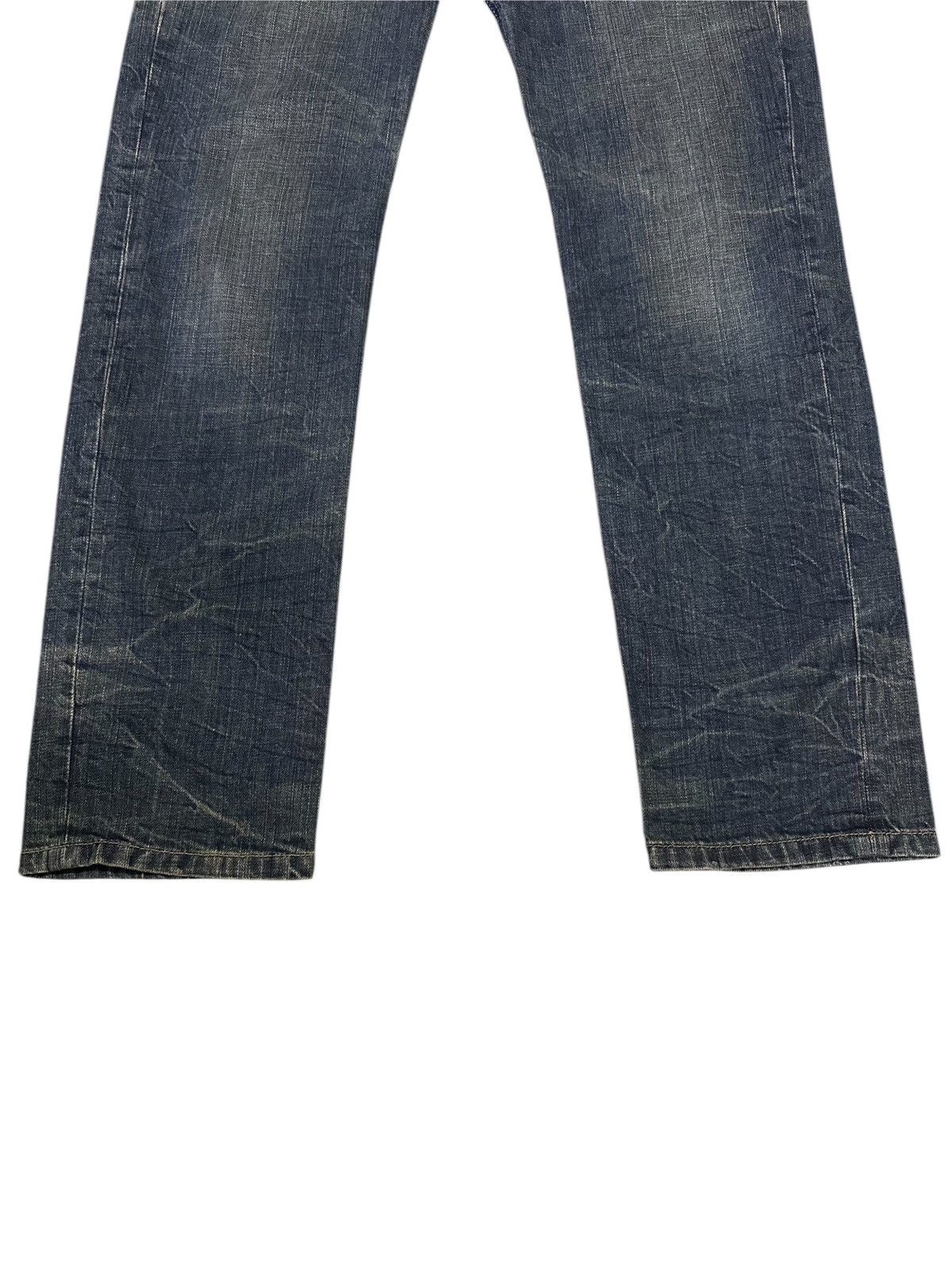 Japanese Brand 💥Double Waist 💥 Denim Brave World Mudwash Crazy Design 💥 Size US 30 / EU 46 - 6 Thumbnail