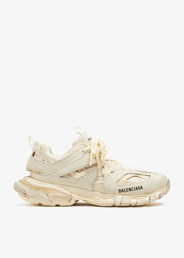 Balenciaga o1tr1nto0825 Track Sneakers Canvas in Beige Size US 9 / EU 42 - 1 Thumbnail