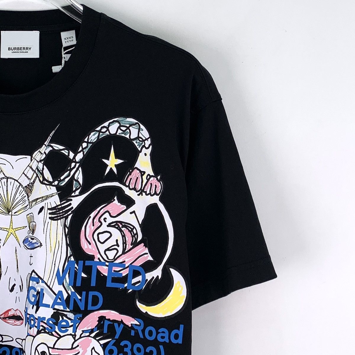 Burberry Burberry Black Montage Print Short Sleeve T-shirt K26WX Size US XXS / EU 40 - 3 Thumbnail