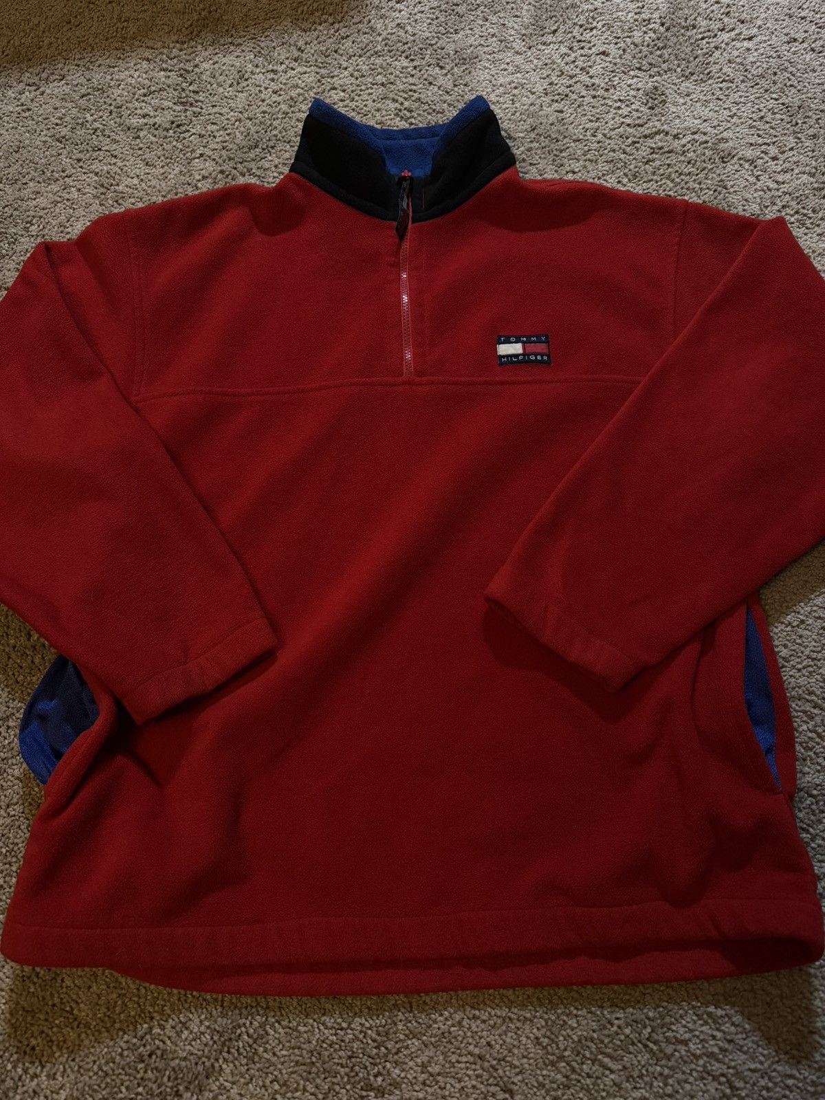 Tommy Hilfiger × Vintage 3/4 Tommy Hilfiger Fleece Size US S / EU 44-46 / 1 - 2 Thumbnail