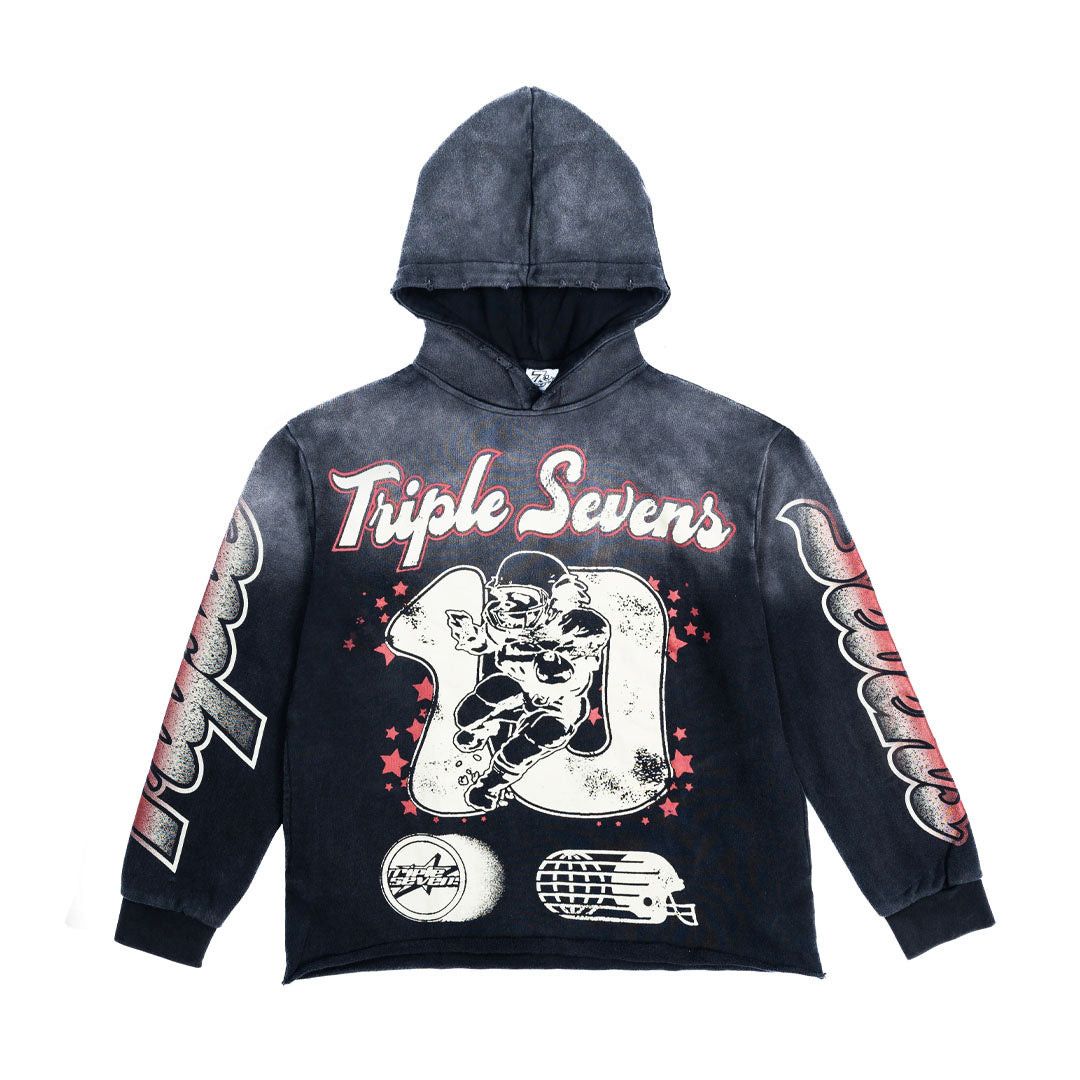TRIPLE SEVENS All Star Hoodie Vintage Black Size US S / EU 44-46 / 1 - 1 Thumbnail