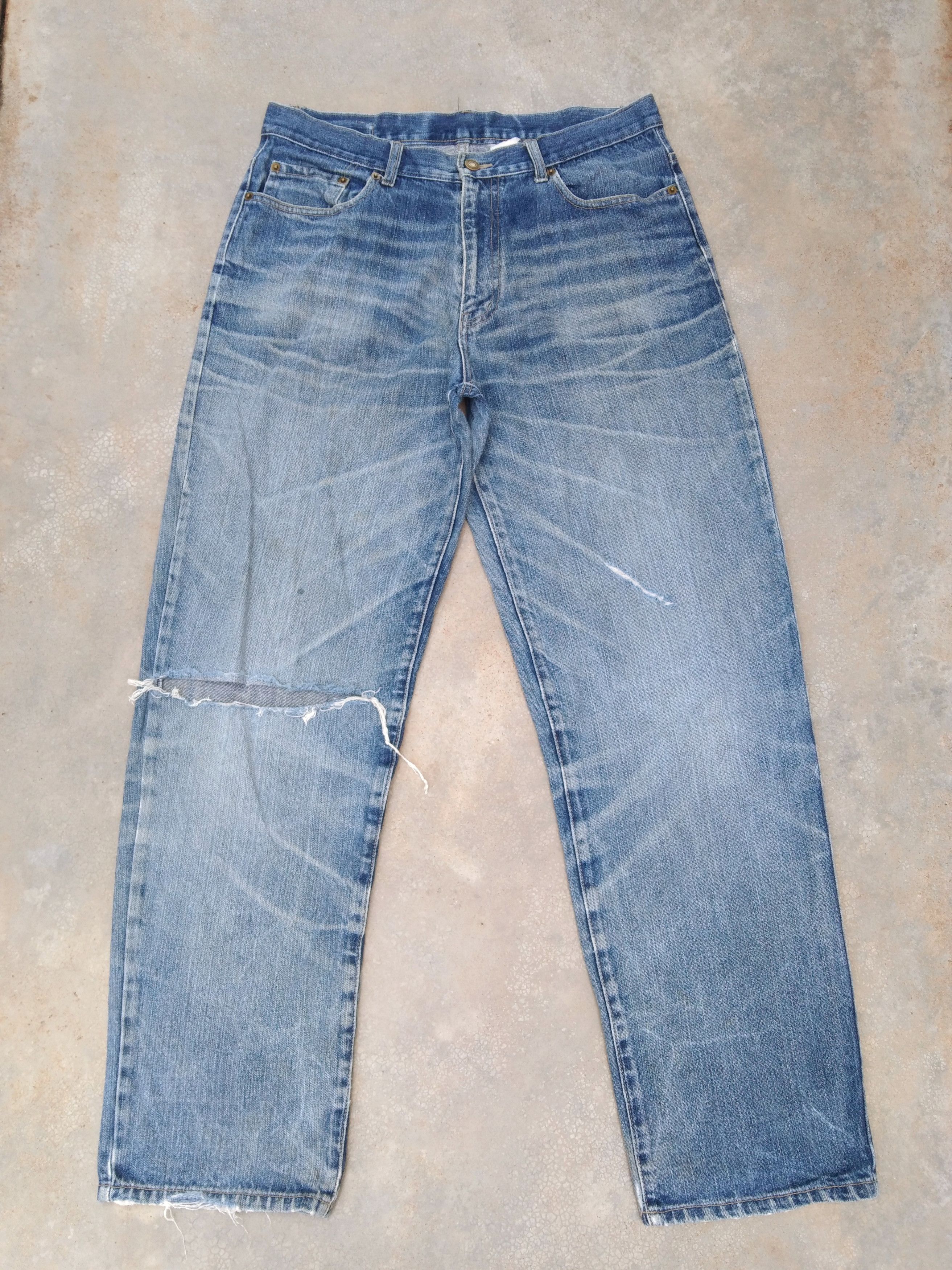 Vintage Distressed Jeans 32x31 Size US 32 / EU 48 - 1 Thumbnail