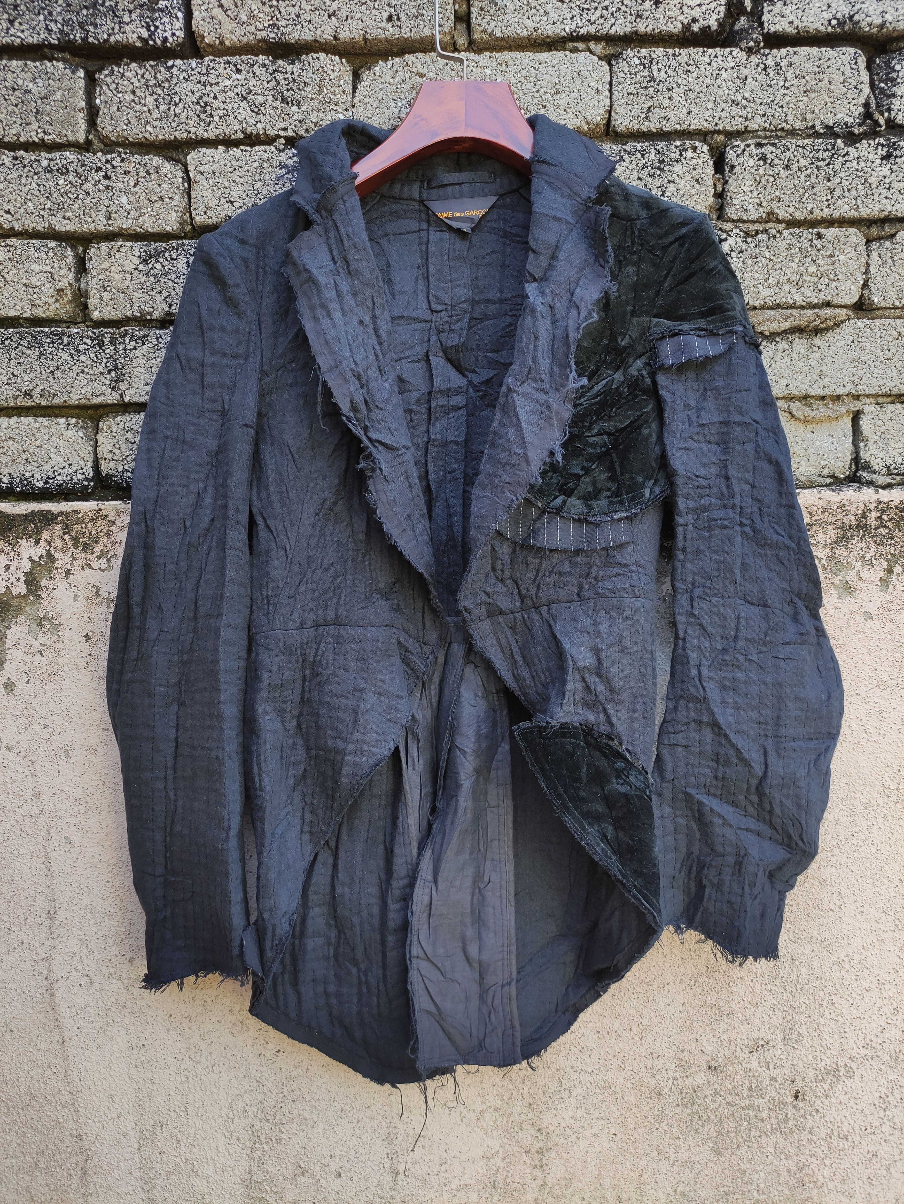 Comme des Garcons COMME DES GARÇONS DESIGN PATCHWORK DISTRESSED OPEN JACKET Size US S / EU 44-46 / 1 - 4 Thumbnail