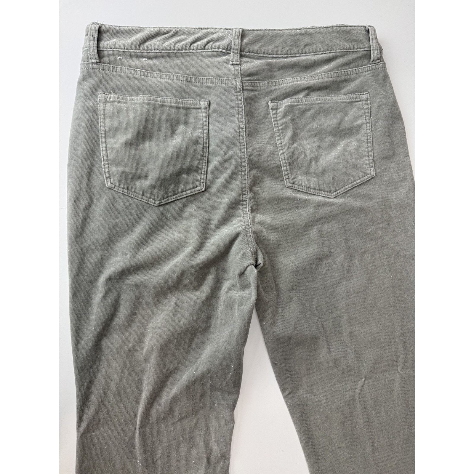 Other Talbots Gray Corduroy Straight Leg Pant Subtle Shimmer 12P Size 32" / US 10 / IT 46 - 11 Thumbnail