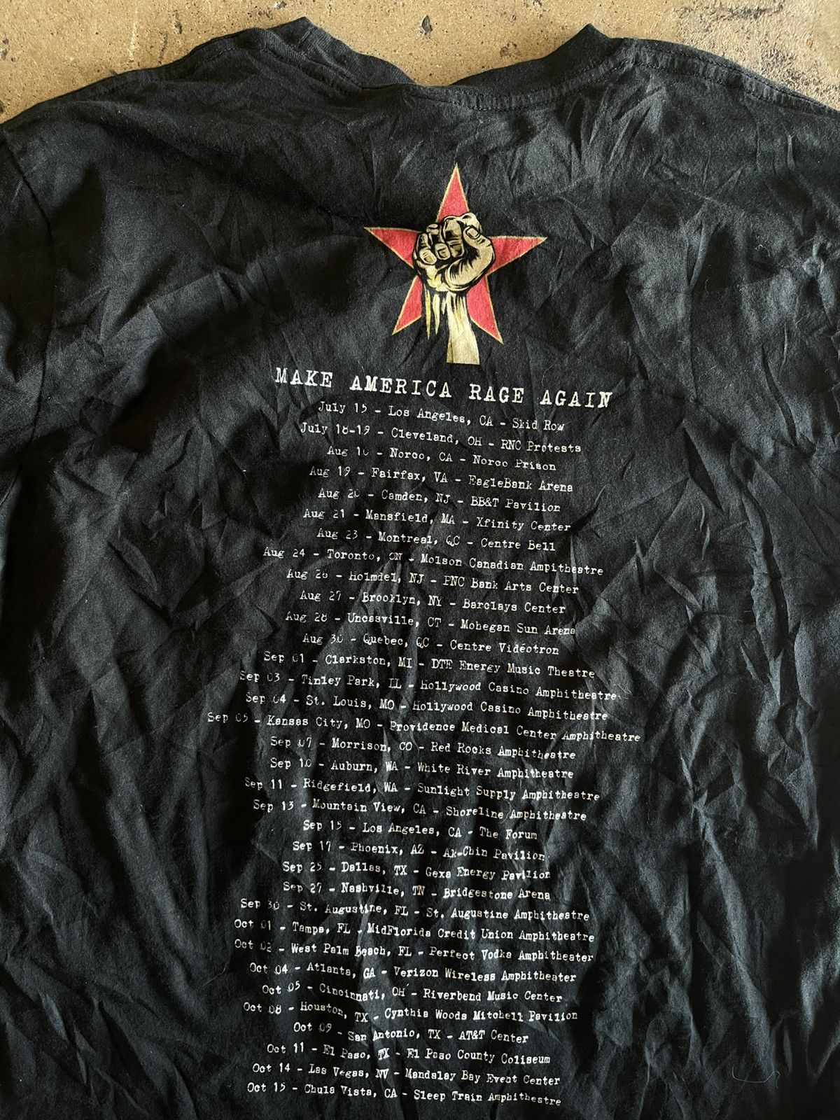 Band Tees × Punk and Yo × Rage Against The Machine Y2K PROPHETS OF RAGE TOUR TEE Size US L / EU 52-54 / 3 - 3 Thumbnail