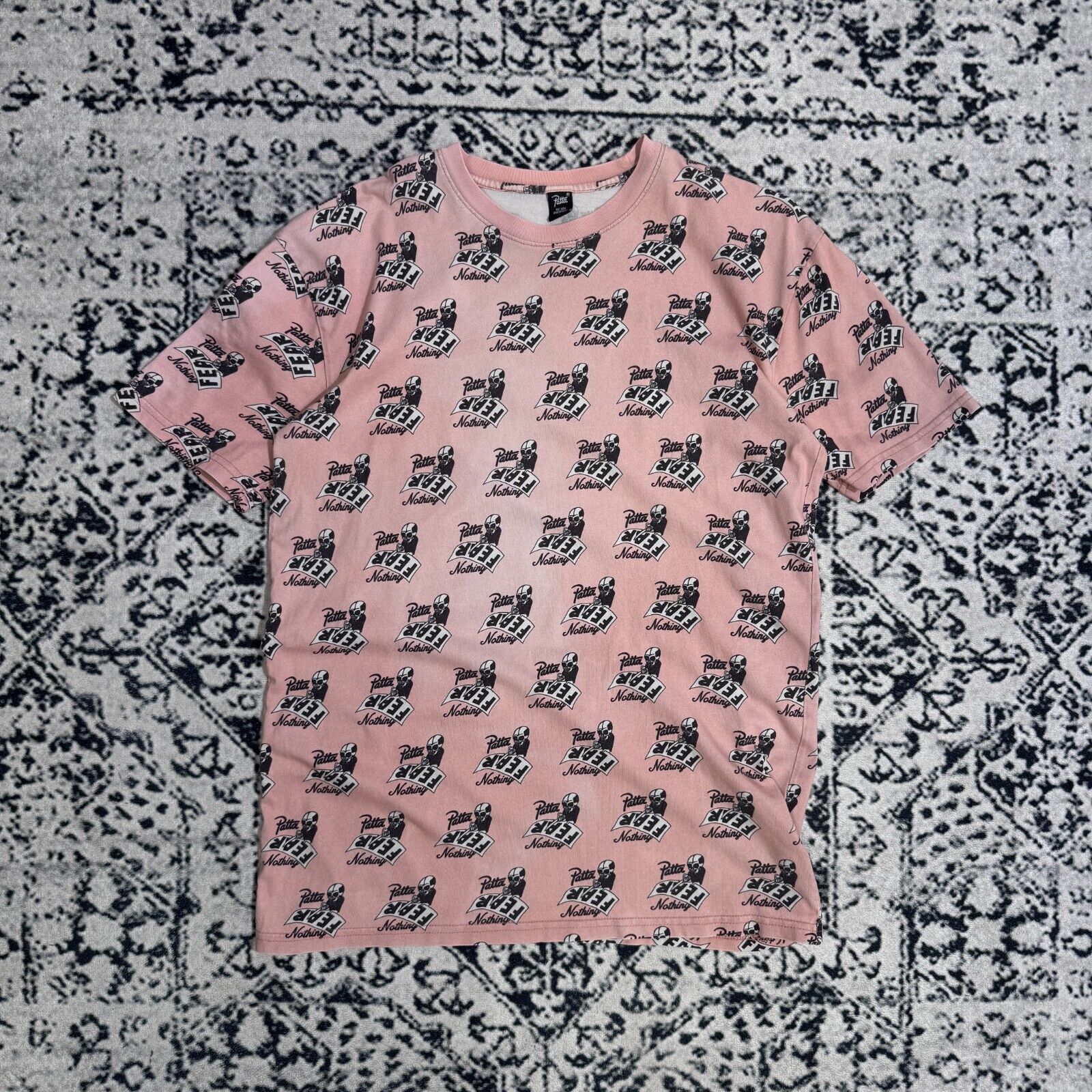 Patta × Vintage Vintage Patta Pink Cotton T-Shirt Size L Allover Print Y2K Size US L / EU 52-54 / 3 - 1 Thumbnail