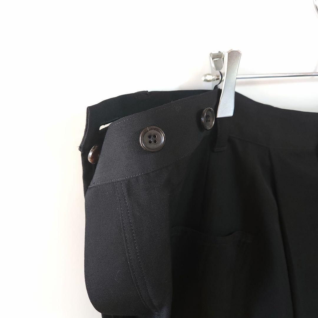 Yohji Yamamoto POUR HOMME 12s archive wool gabardine hakama pants Size US 38 / EU 54 - 4 Thumbnail