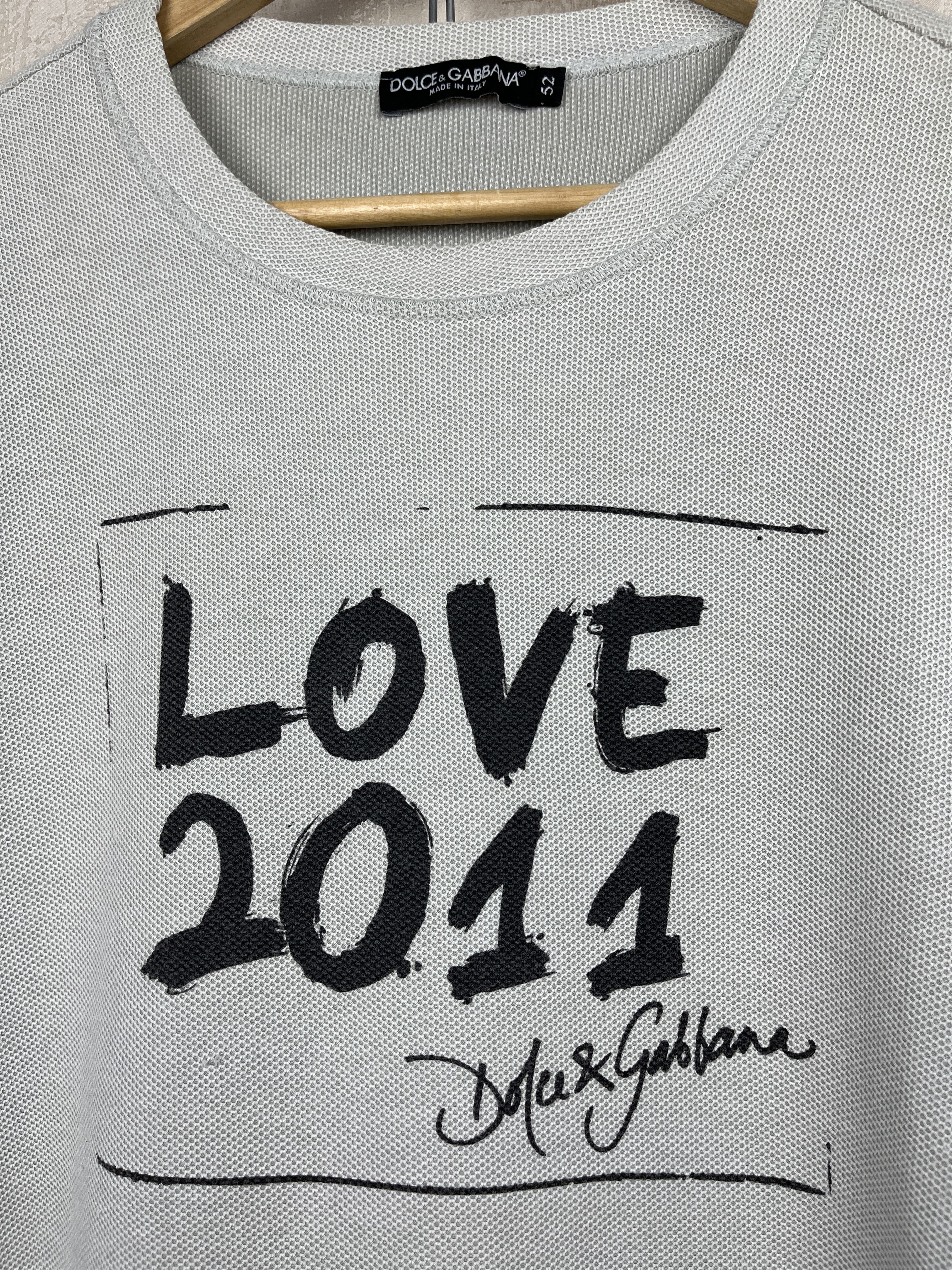 Dolce & Gabbana Dolce & Gabbana Love 2011 Vintage Sweatshirt Size US L / EU 52-54 / 3 - 4 Thumbnail