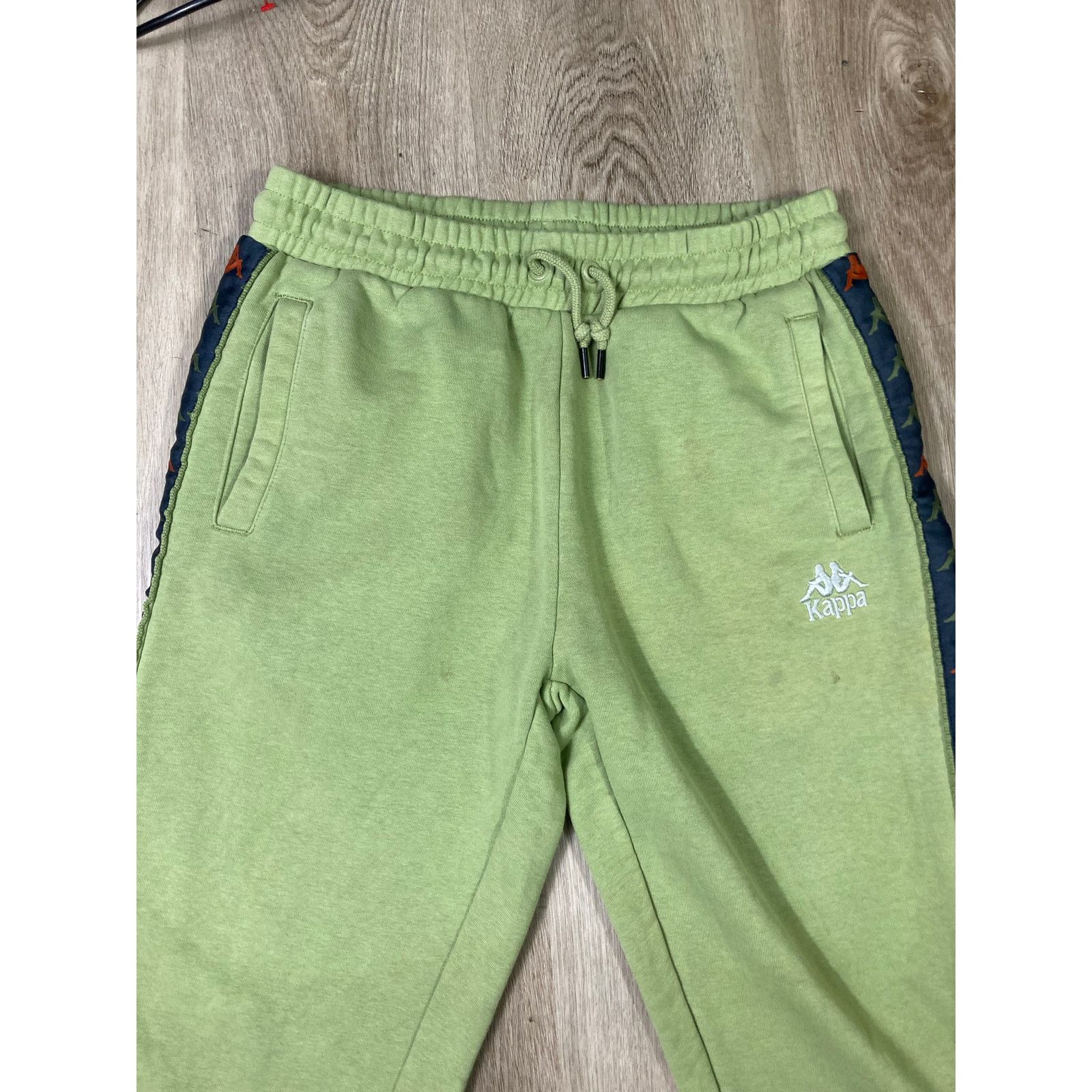 Kappa Kappa Unisex Joggers Green Logo Tape Pants Size M Activewear Size US 30 / EU 46 - 6 Thumbnail