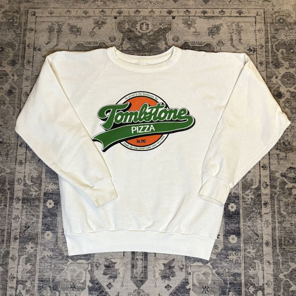 Vintage Tombstone Pizza vintage 70/80s white logo crewneck M/L Size US L / EU 52-54 / 3 - 2 Thumbnail
