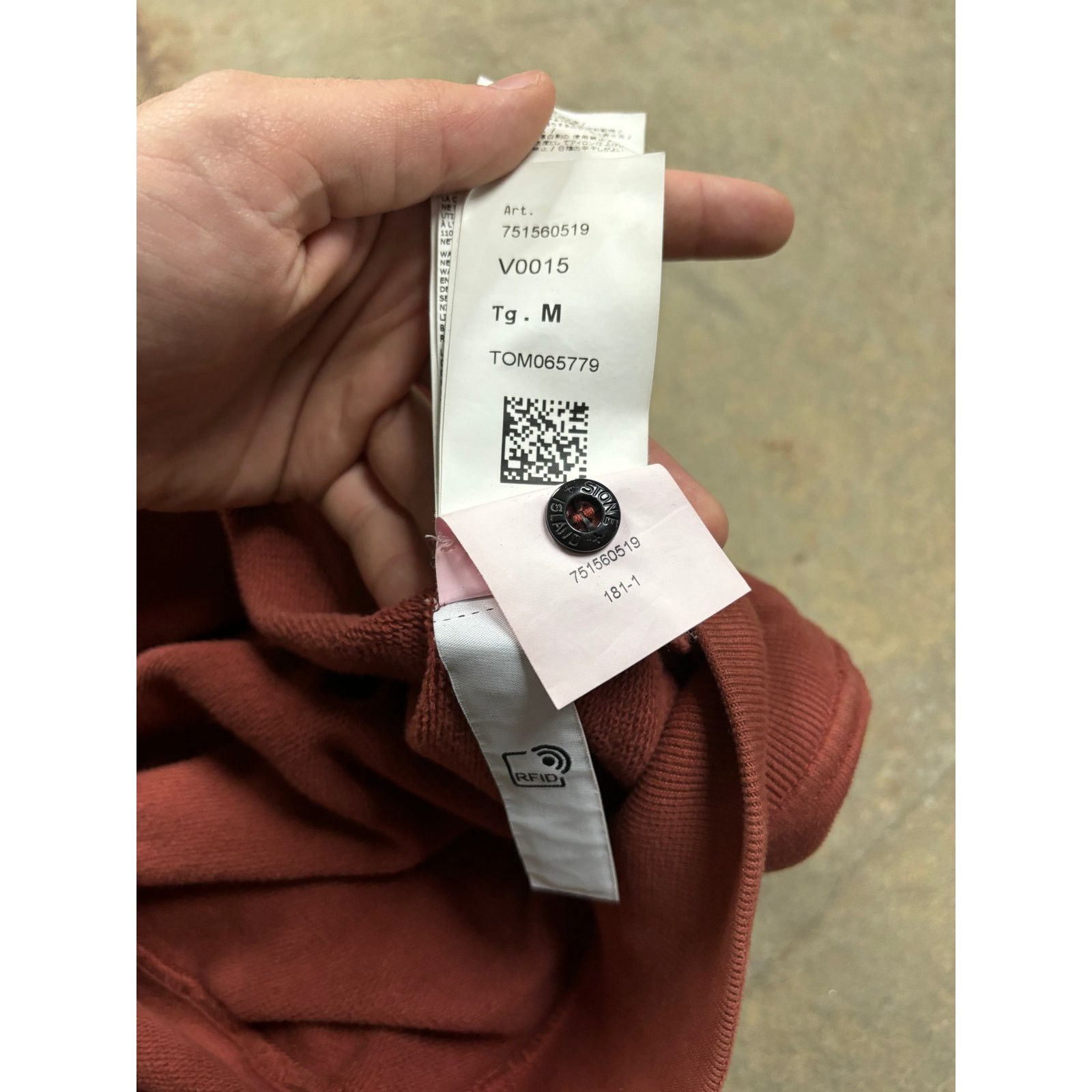 Stone Island Stone Island Maroon Crewneck Used Medium Size US M / EU 48-50 / 2 - 4 Thumbnail