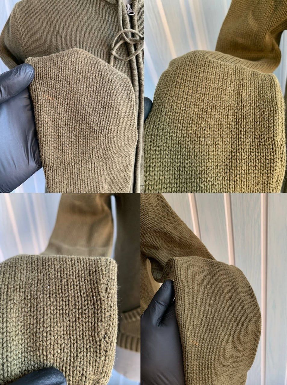 Polo Ralph Lauren × Vintage Vintage Polo Ralph Lauren Women's Green Knit Full Zip Hoodie Size S / US 4 / IT 40 - 23 Thumbnail