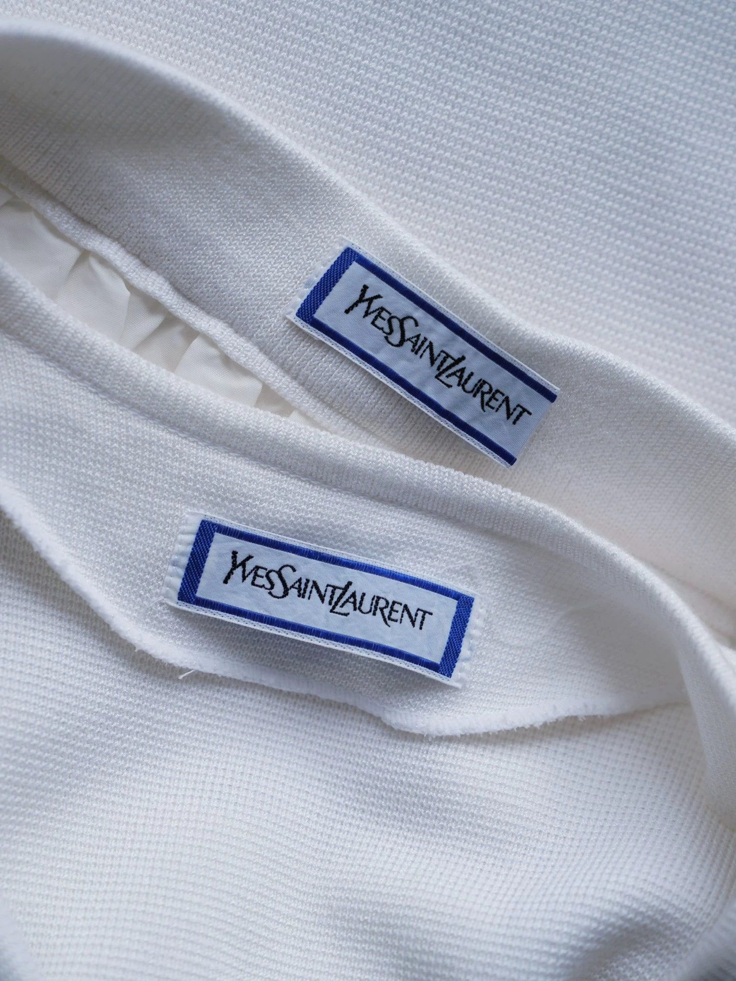 Yves Saint Laurent YSL Vintage Knit Embroidered Short Sleeve Top Skirt Set S-M Size M / US 6-8 / IT 42-44 - 5 Thumbnail