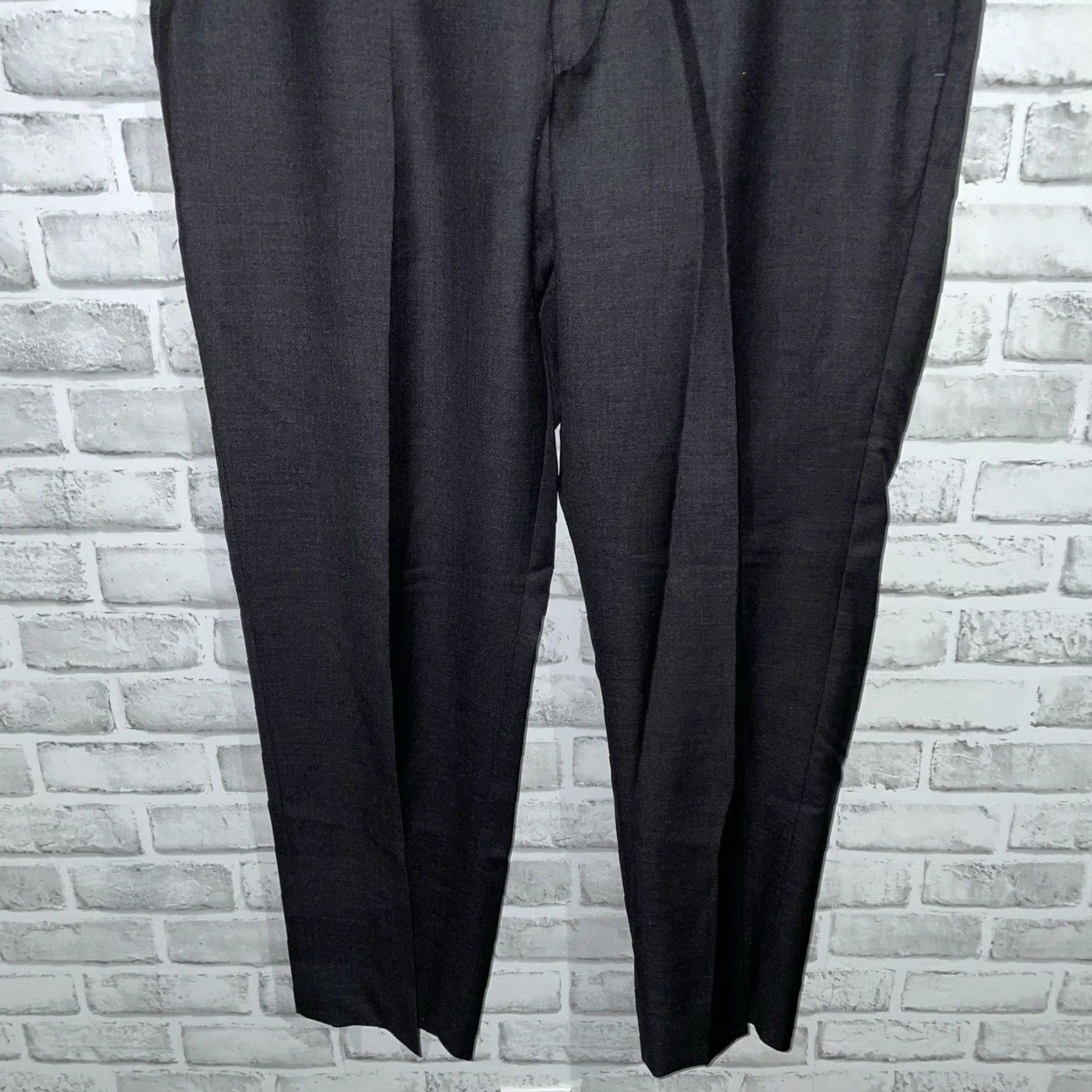 Vintage Santorelli Virgin Wool Dress Pants Mens Size 38x28 Black Regular Size US 38 / EU 54 - 3 Thumbnail
