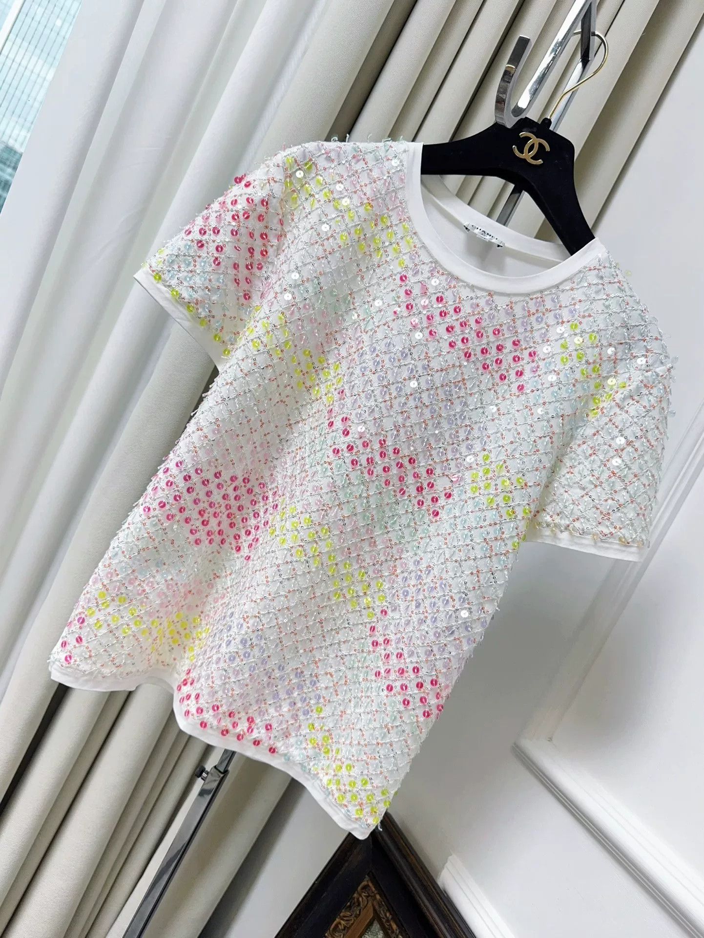 Chanel chanel colorful embroidered t-shirt from beach collection Size US XS / EU 42 / 0 - 1 Thumbnail