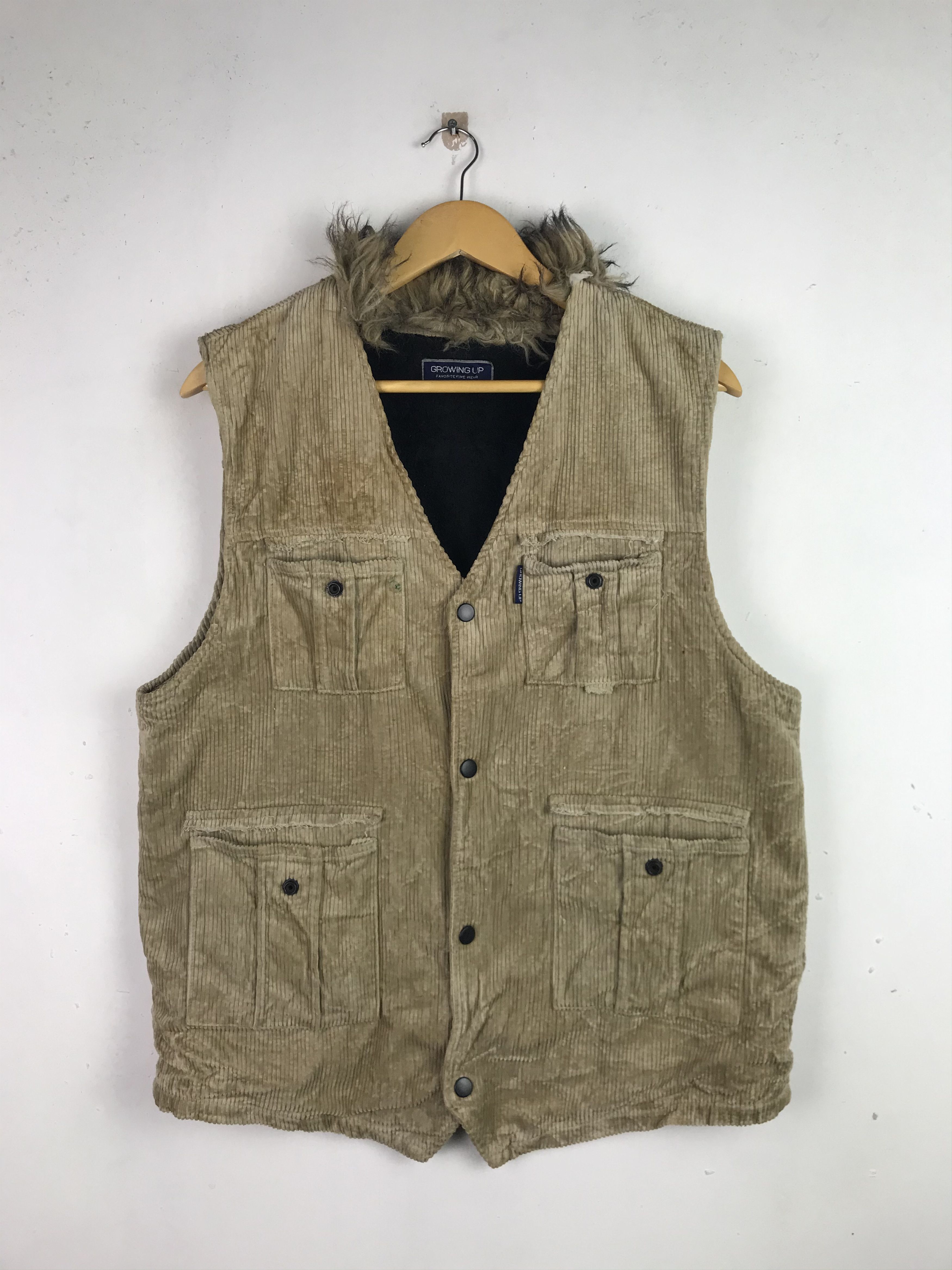 If Six Was Nine × Japanese Brand 🔥Very Rare🔥Custom Mohair Corduroy Vest Punk Design Size US L / EU 52-54 / 3 - 1 Thumbnail