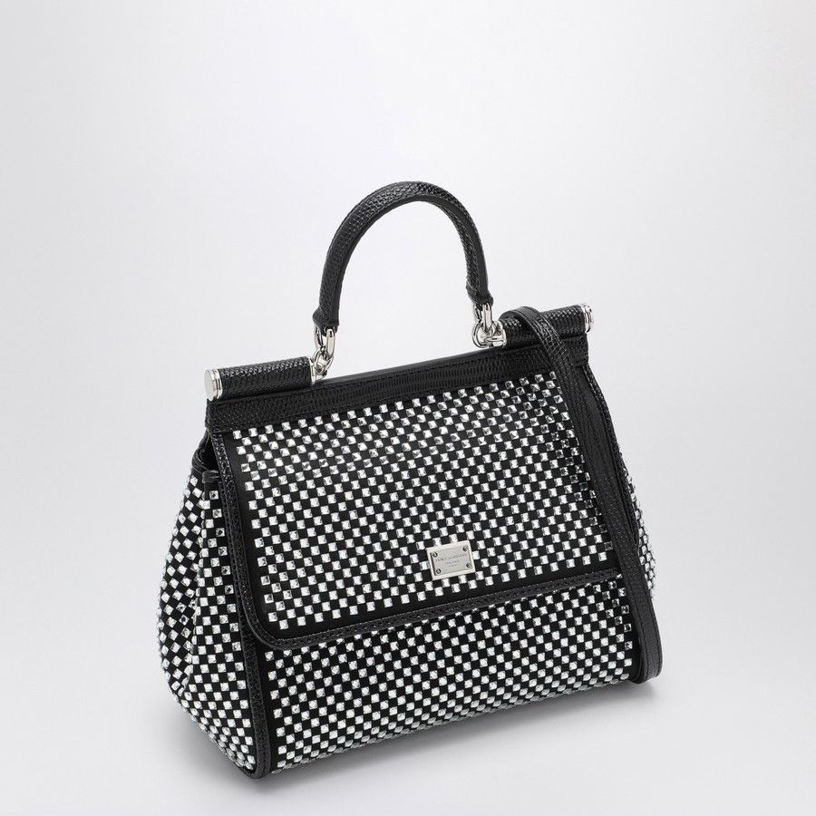 Dolce & Gabbana o1d2blof0824 Size : OS / Medium Handbag in Black & White Size ONE SIZE - 2 Thumbnail