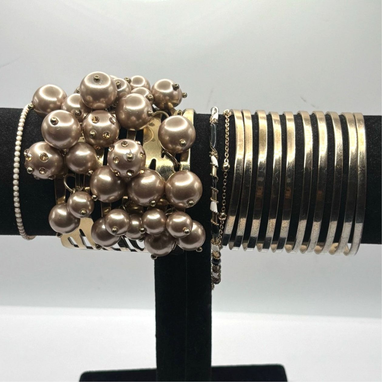 Other Gold Cluster Beaded Bracelet Bundle Size ONE SIZE - 2 Thumbnail