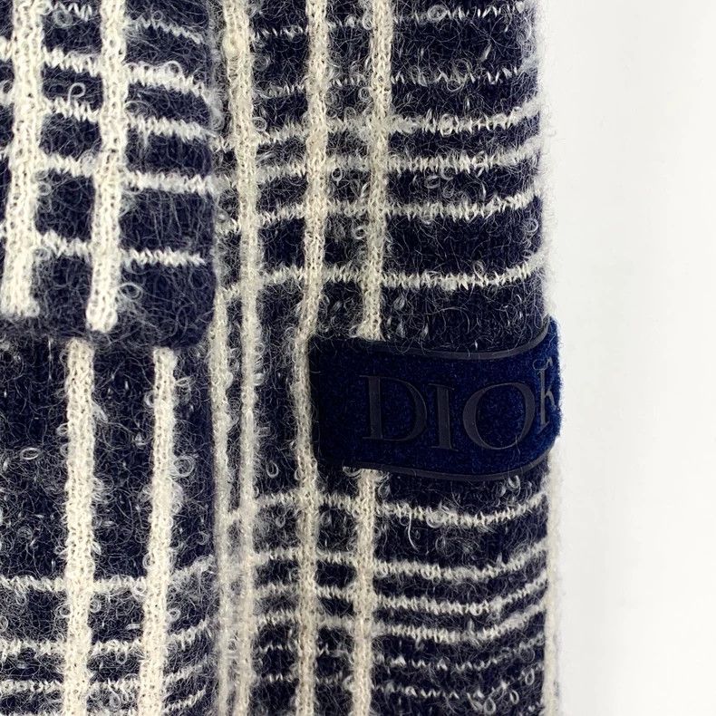 Dior Dior Color-blocked striped cotton lapel single-breasted lo Size US L / EU 52-54 / 3 - 4 Thumbnail