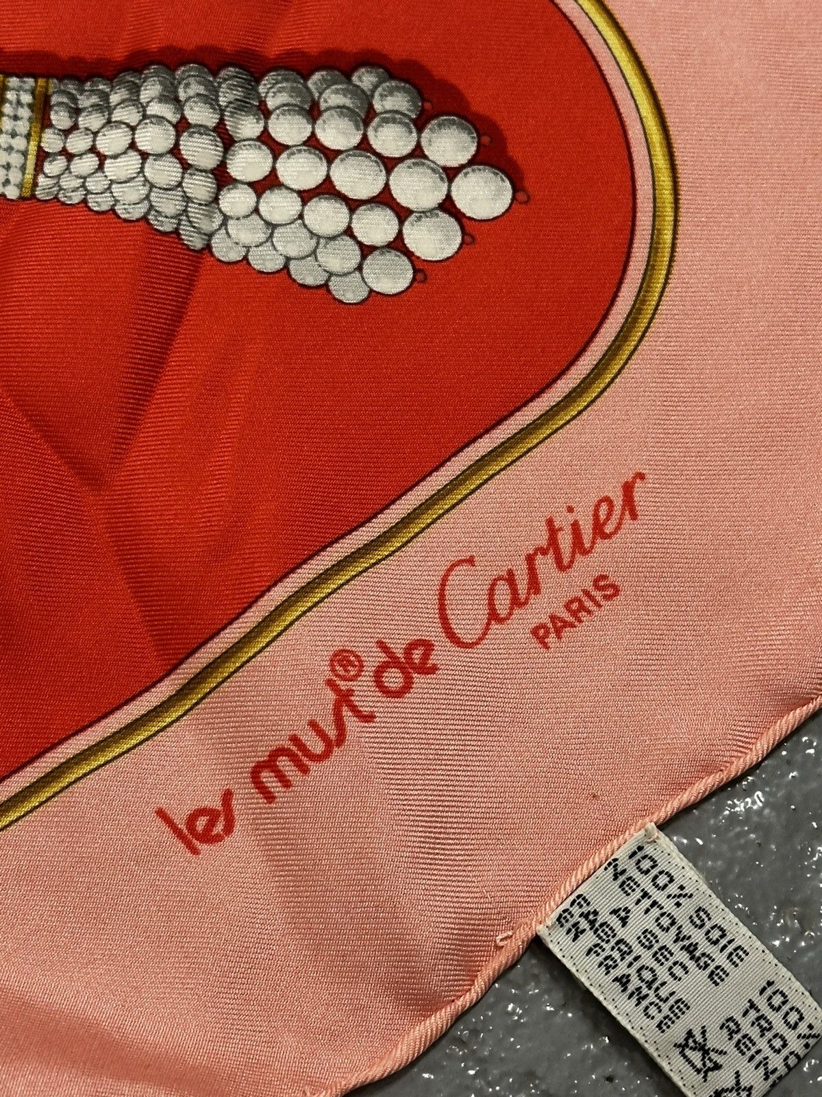 Cartier Must De Cartier Silk Scarf Size ONE SIZE - 10 Thumbnail