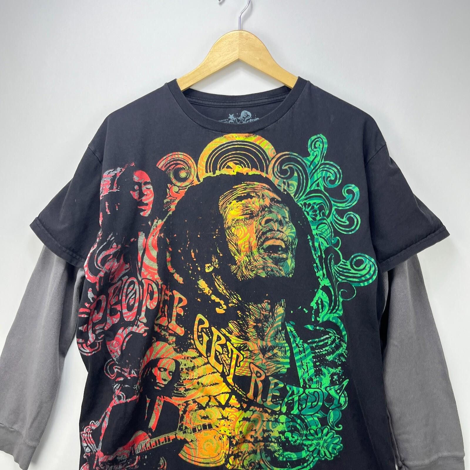 Bob Marley Vintage Y2K Bob Marley Skater Long Sleeve Shirt Art Large Size US L / EU 52-54 / 3 - 2 Thumbnail