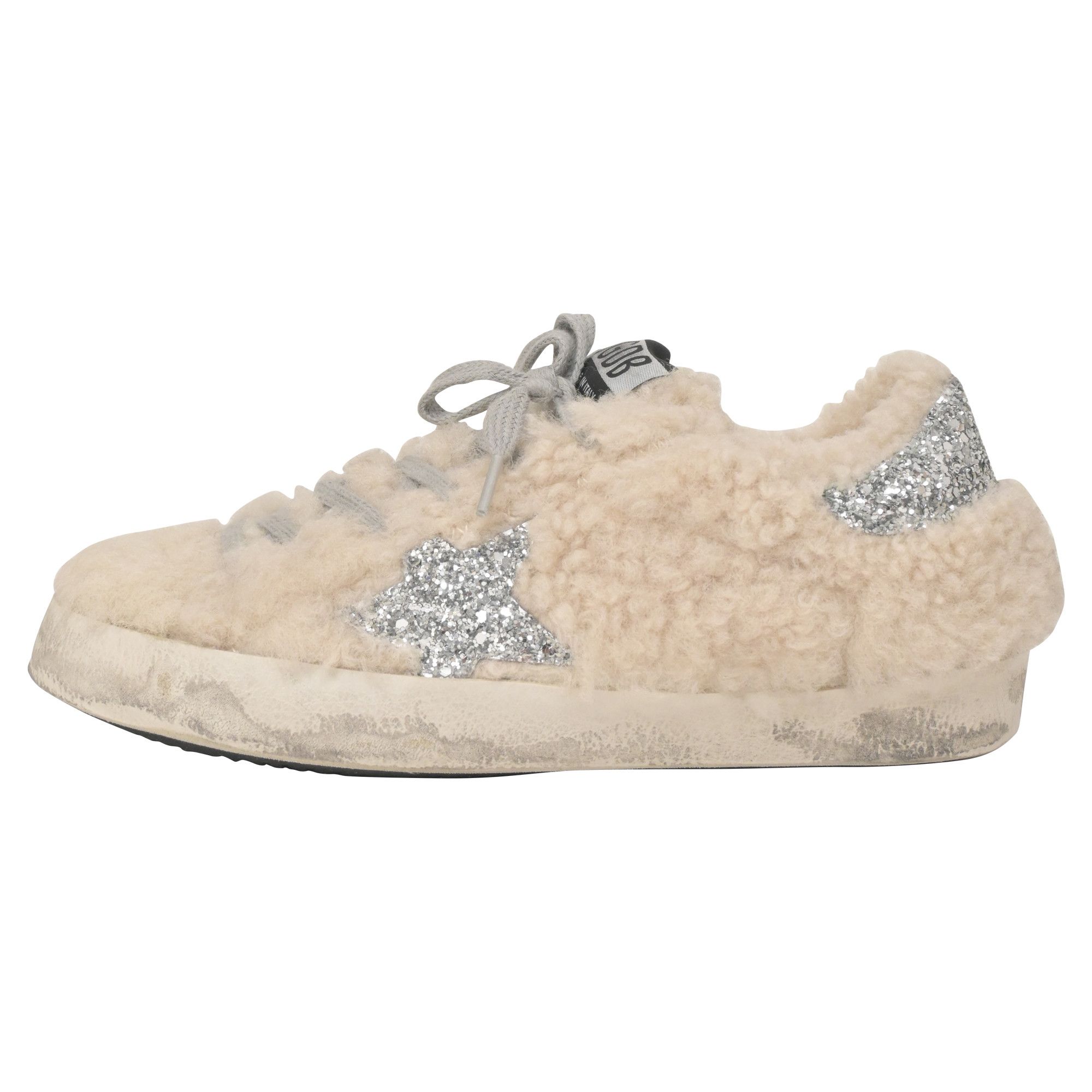 Golden Goose Golden Goose Superstar Sabot Distressed Glittered Shearling Size US 6 / IT 36 - 1 Thumbnail