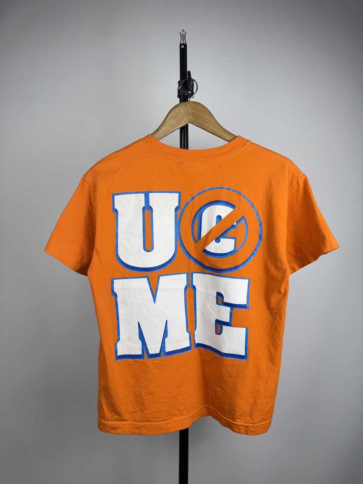 WWE WWE 2008 John Cena Never Give Up Tee Orange Youth L / S Size US S / EU 44-46 / 1 - 14 Thumbnail