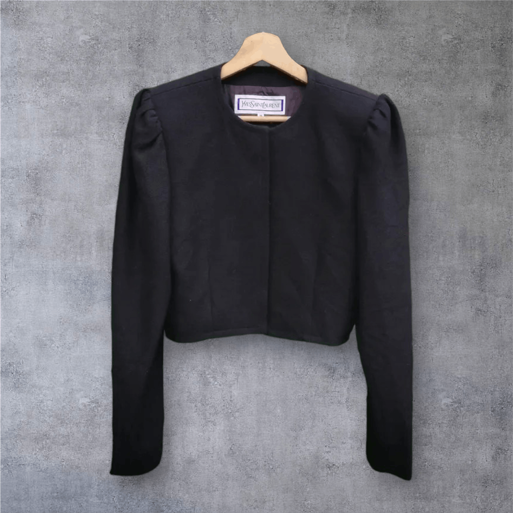 Yves Saint Laurent Vintage Yves Saint Laurent French Fabric Cropped Jacket Size M / US 6-8 / IT 42-44 - 2 Thumbnail