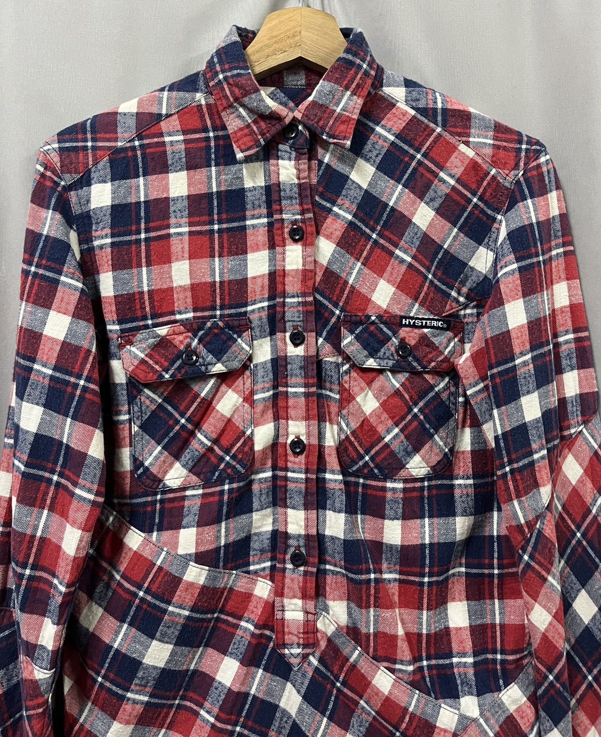 Hysteric Glamour × Japanese Brand Hysteric glamour blouse colour plaid Size S / US 4 / IT 40 - 4 Thumbnail