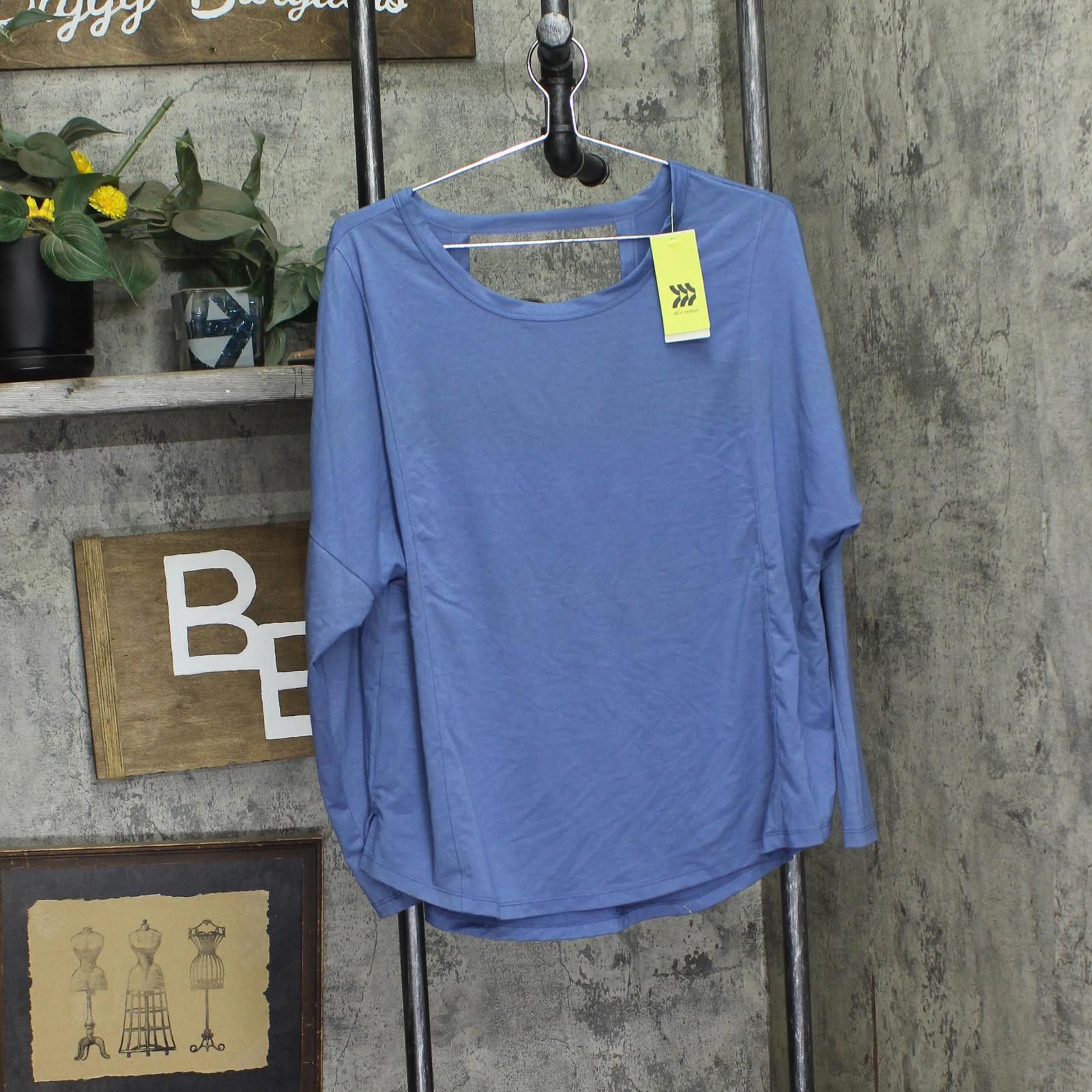 Other Nwt All In Motion Womens Long Sleeve Top 90612561 Blue Xl Size XL / US 12-14 / IT 48-50 - 1 Thumbnail
