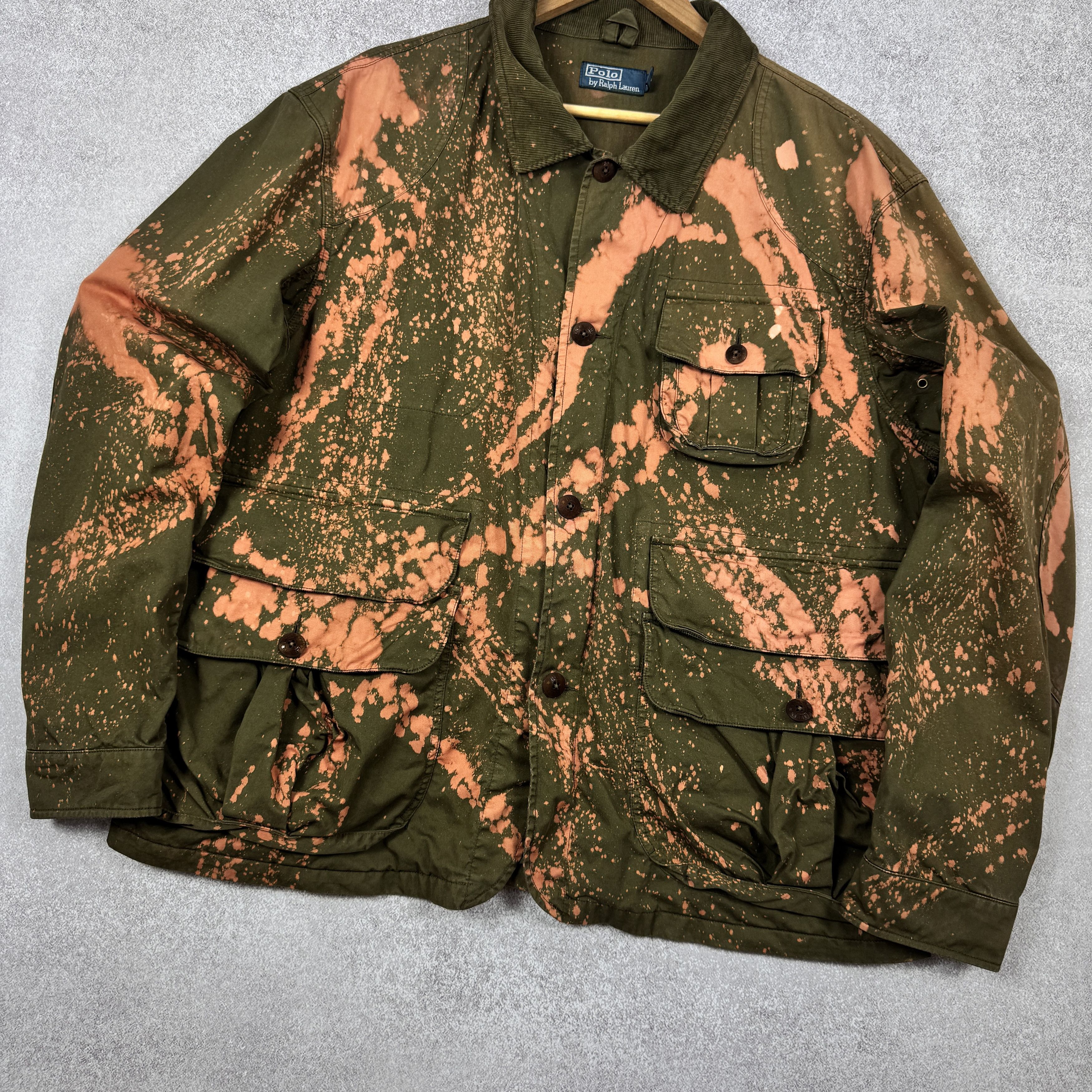 Designer × Polo Ralph Lauren POLO RALPH LAUREN CUSTOM ''NO WAR'' MILITARY POCKET JACKET Size US XXL / EU 58 / 5 - 4 Thumbnail