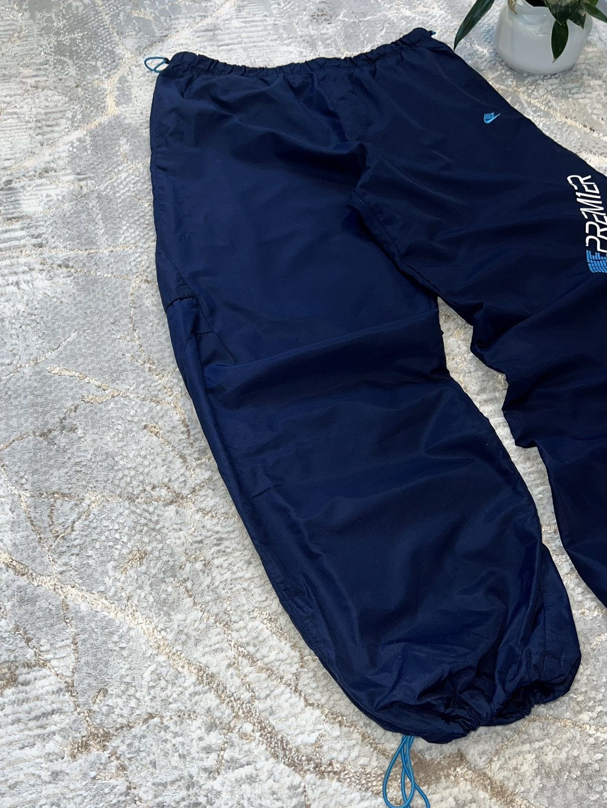 Nike × Vintage NIKE 00S VINTAGE 🦍 NYLON SWEATPANTS Y2K JOGGERS Size US 35 - 4 Thumbnail