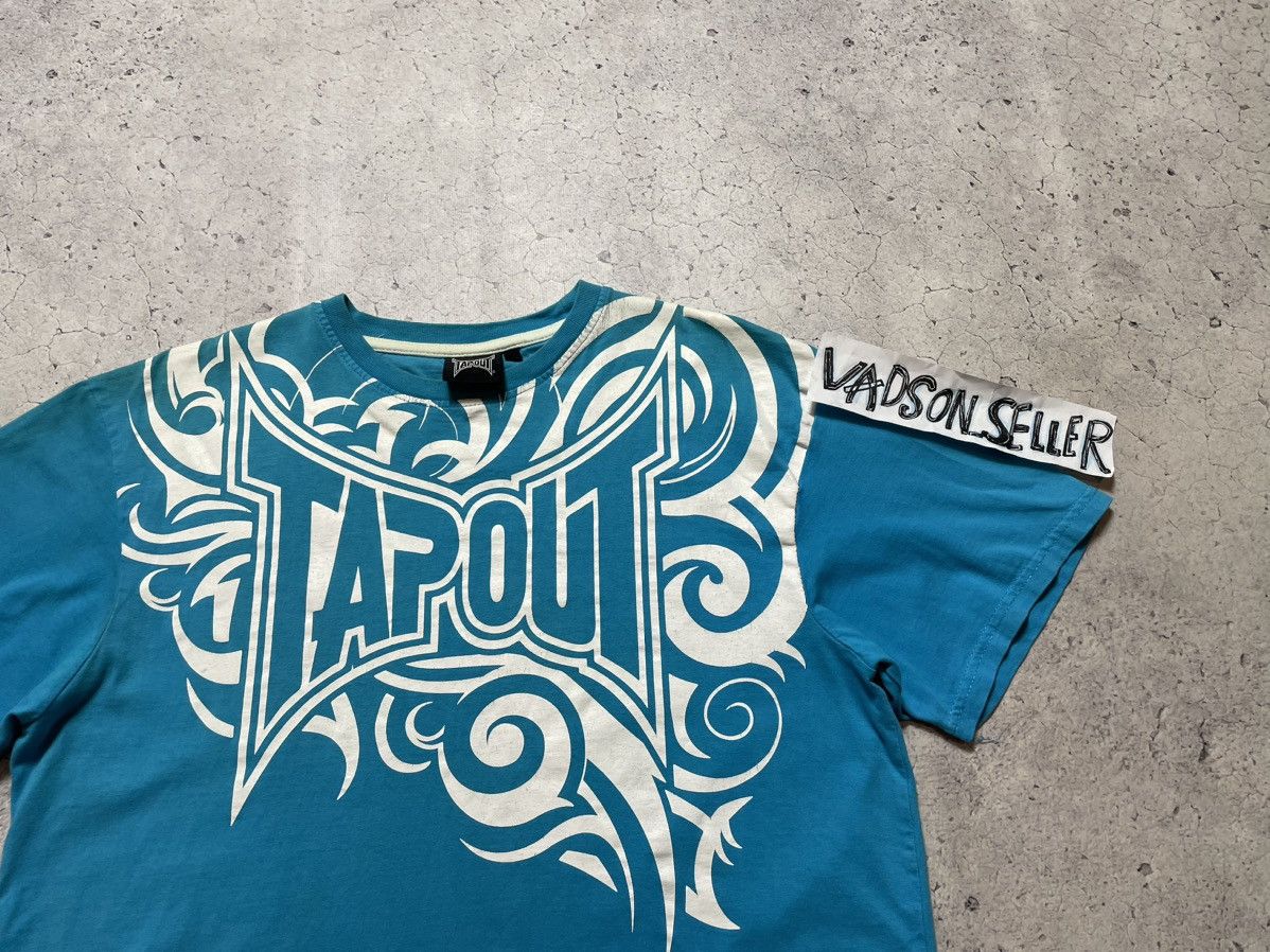 Tapout Vintage Tapout Big Logo Y2K Blue T-Shirt Hype Size US L / EU 52-54 / 3 - 5 Thumbnail