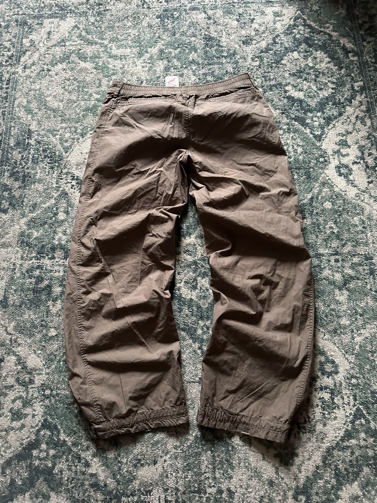 Nike VINTAGE NIKE SWOOSH NYLON BAGGY SKEPTA TRACK PANTS M Size US 32 / EU 48 - 6 Thumbnail
