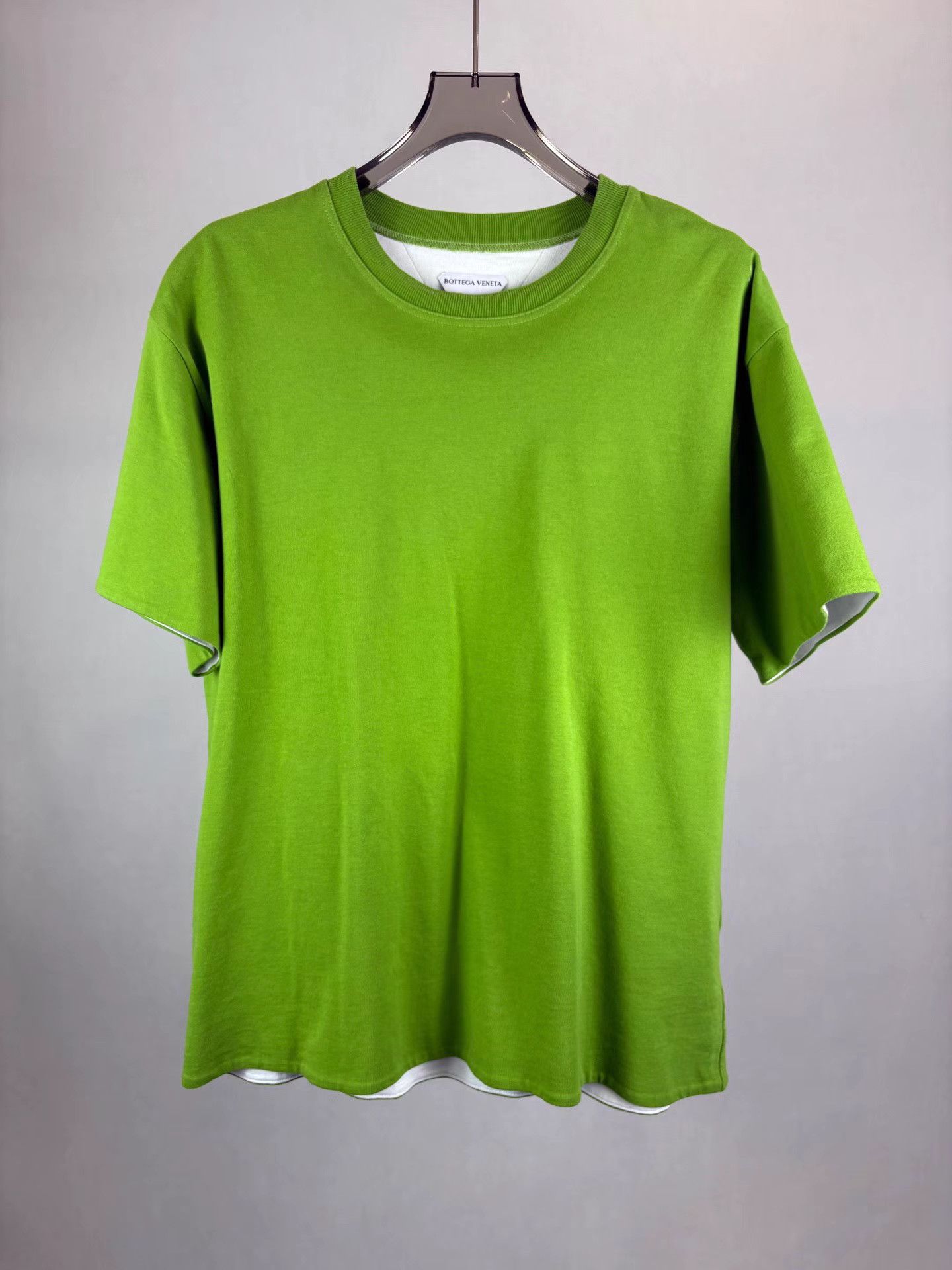 Bottega Veneta BOTTEGA VENETA Green Double-Layer Short Sleeve K1 Size US XL / EU 56 / 4 - 1 Thumbnail