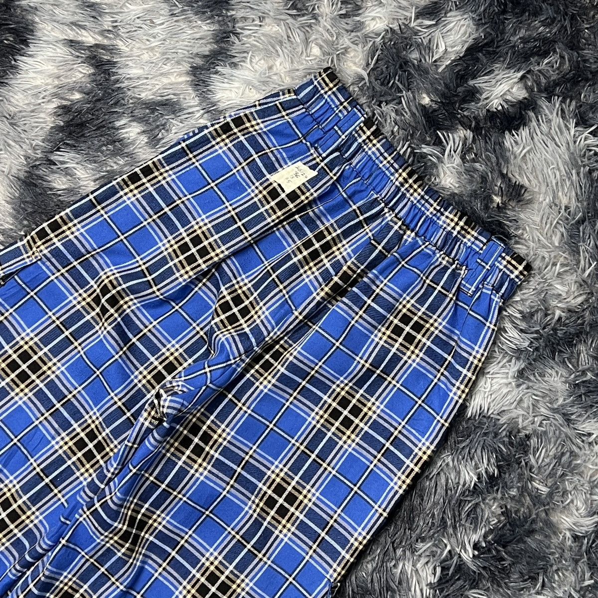 Bershka Bershka Blue Chequered Jogger Cargo Pants Size US 26 / EU 42 - 4 Thumbnail