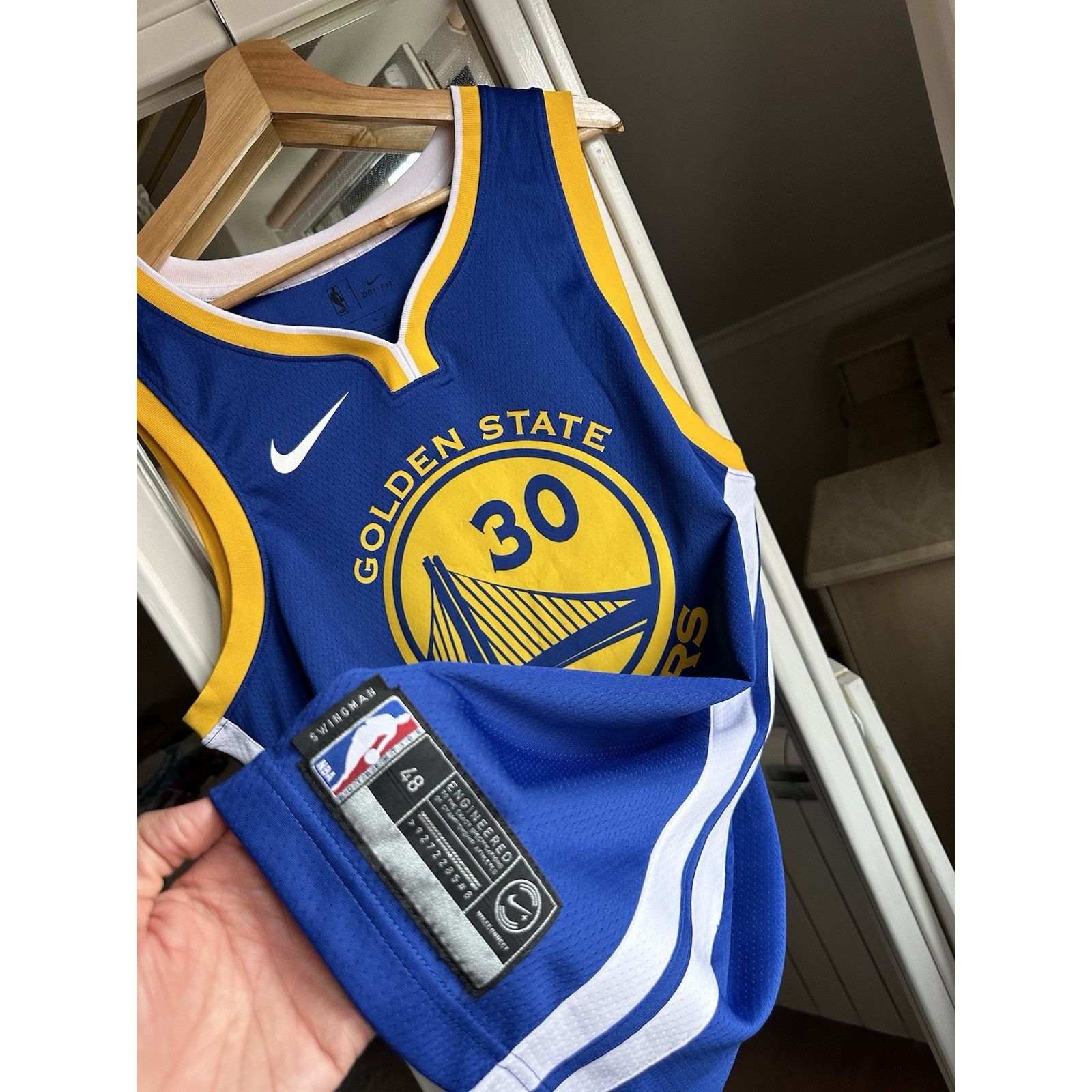 Nike Mens Nike Nba Golden State Warriors Stephen Curry Basketball Size US L / EU 52-54 / 3 - 7 Thumbnail